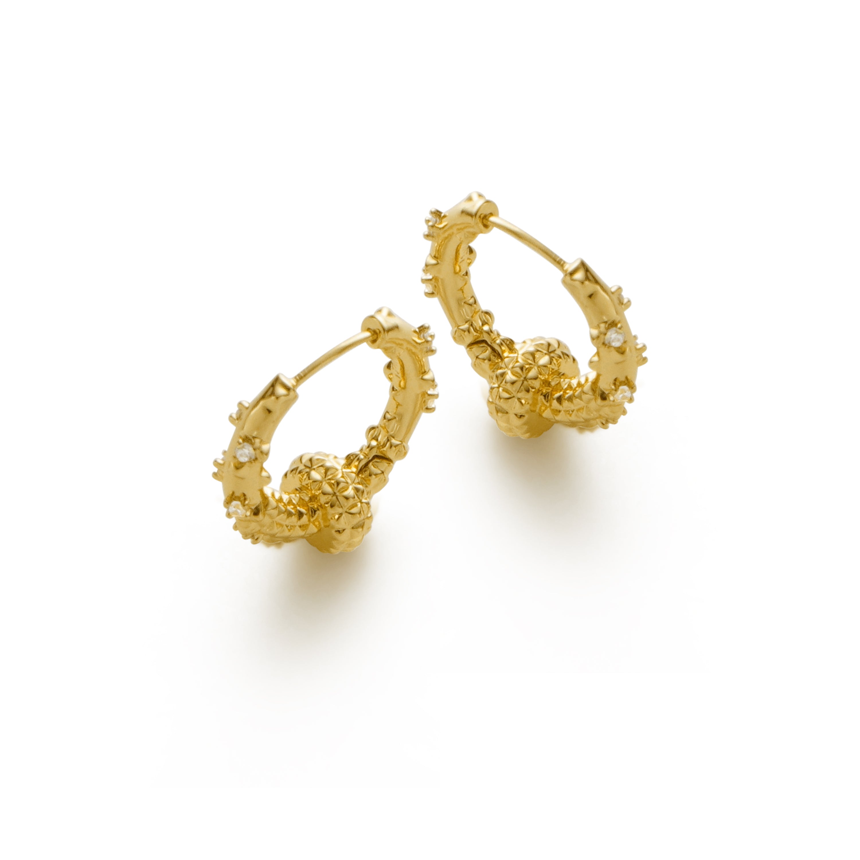 RSNY Diamond Textured Earrings