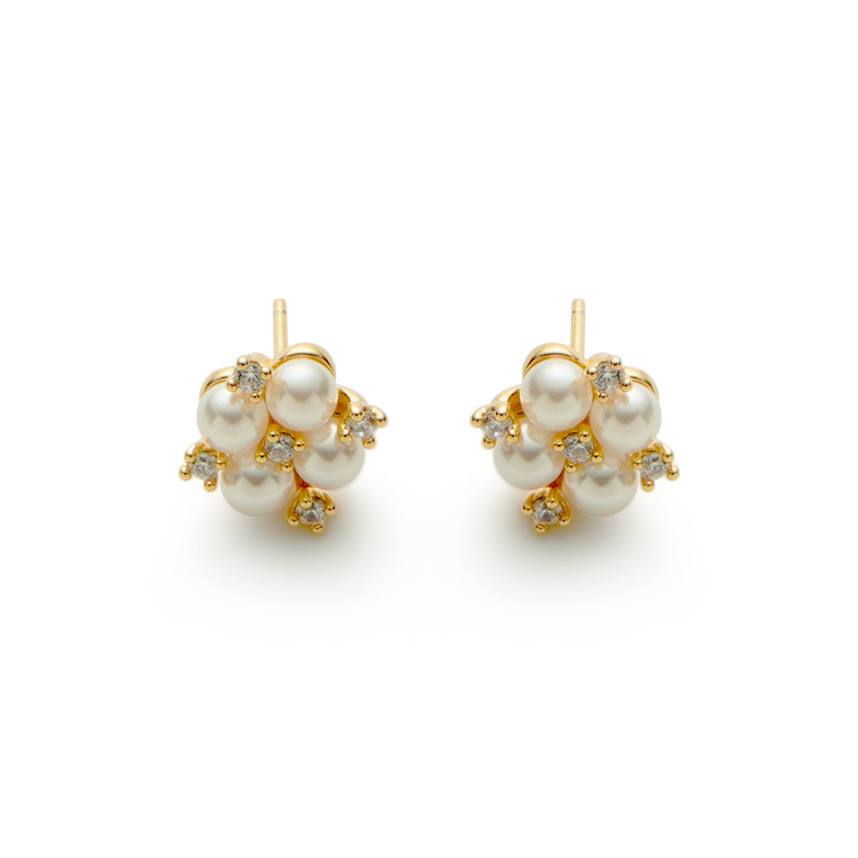 RSNY simple pearl stud earrings