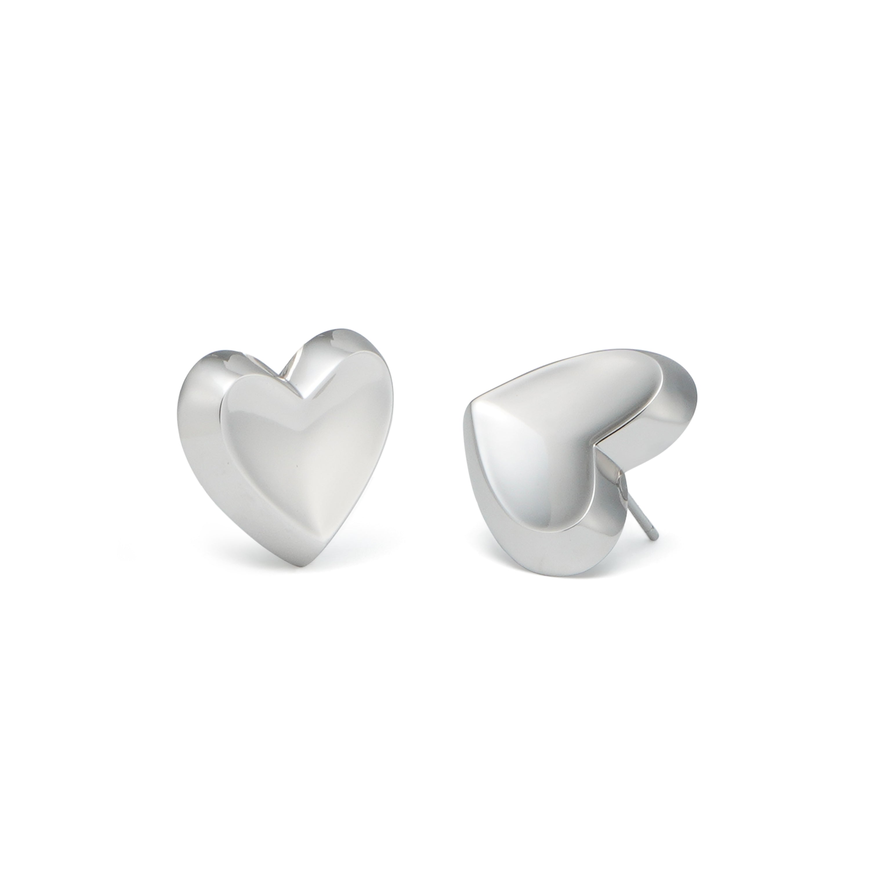 RSNY geometric love stud earrings