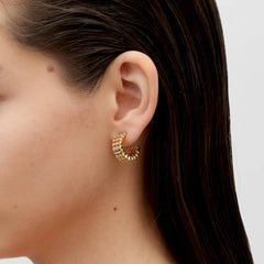 RSNY diamond shaped earrings