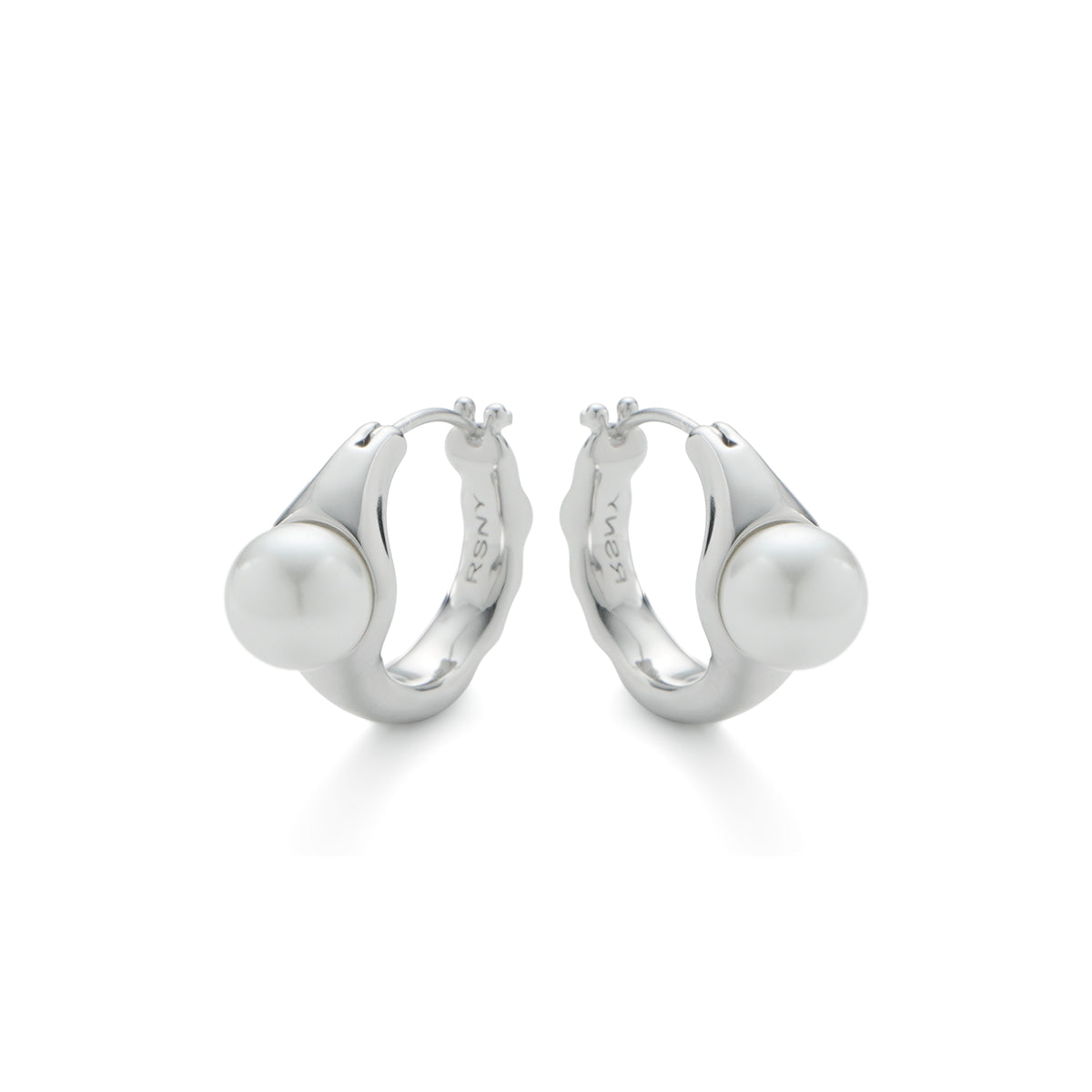 RSNY irregular pearl earrings