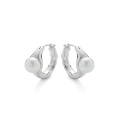 RSNY irregular pearl earrings