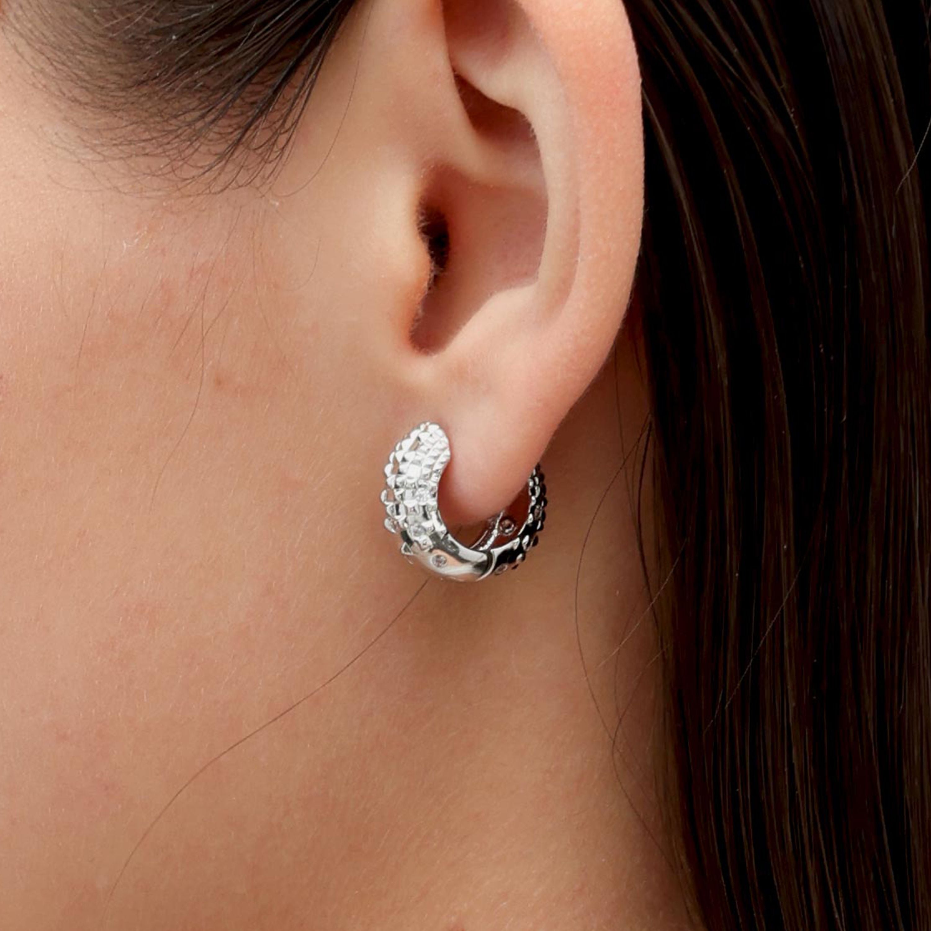 RSNY Diamond Textured Earrings