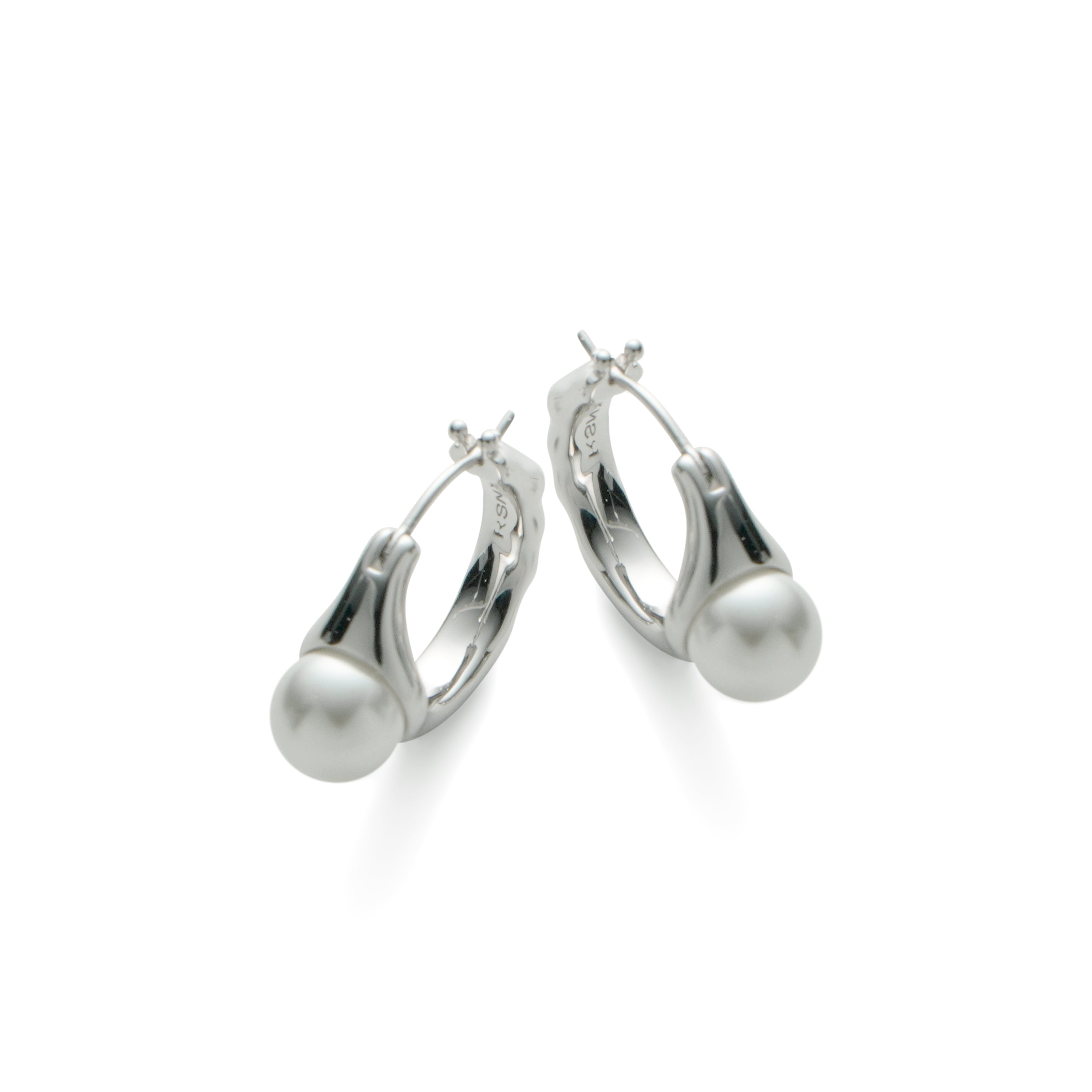 RSNY irregular pearl earrings