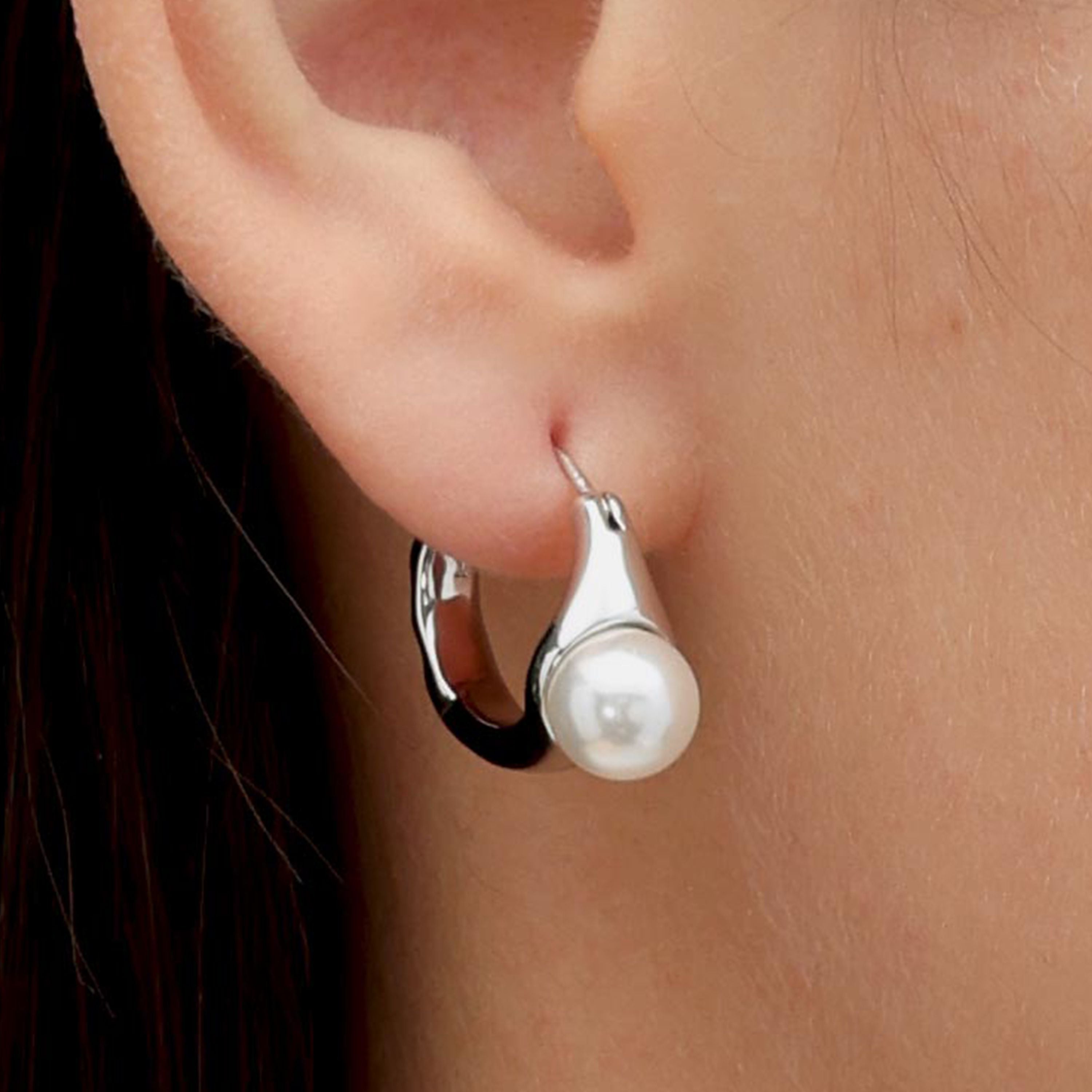 RSNY irregular pearl earrings