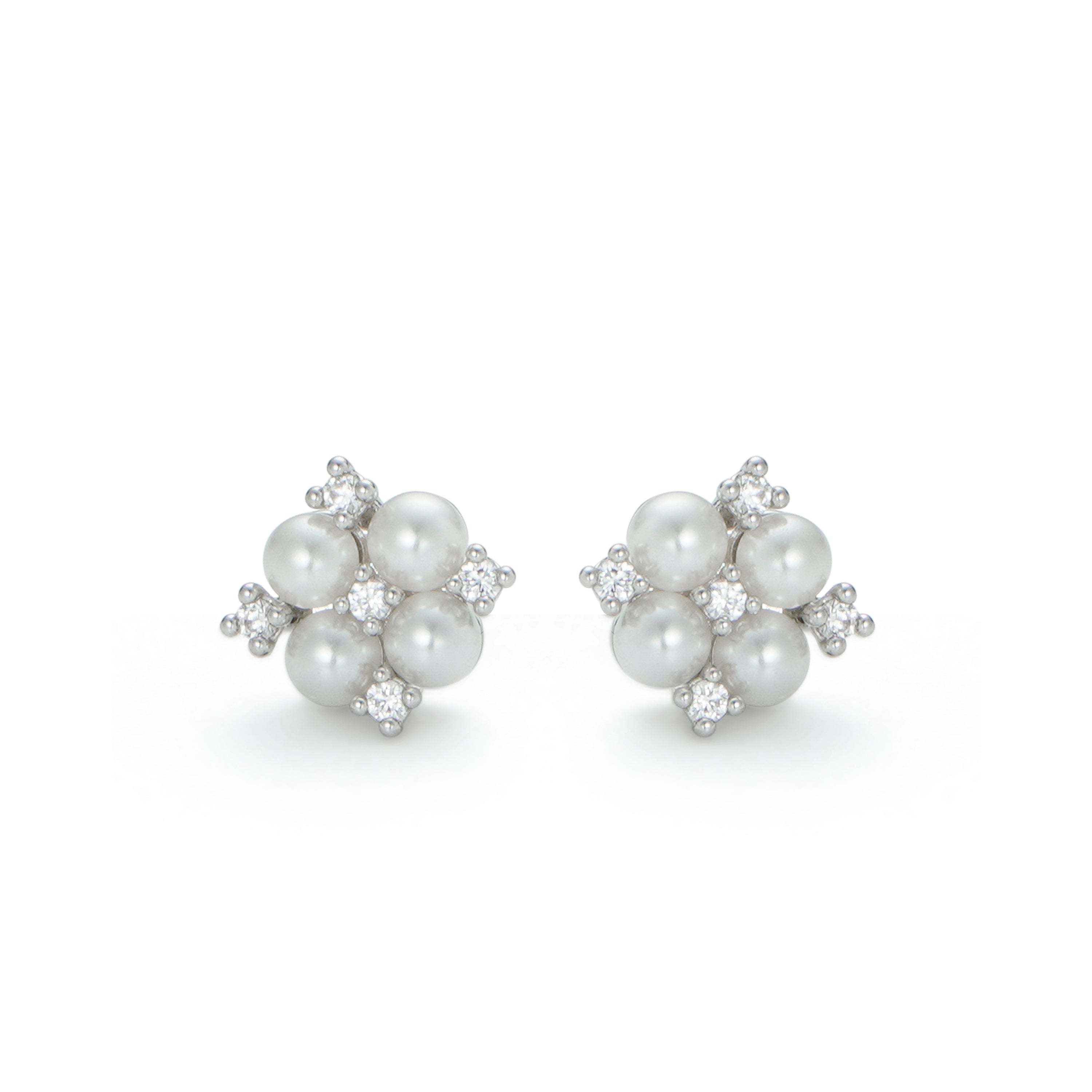 RSNY simple pearl stud earrings