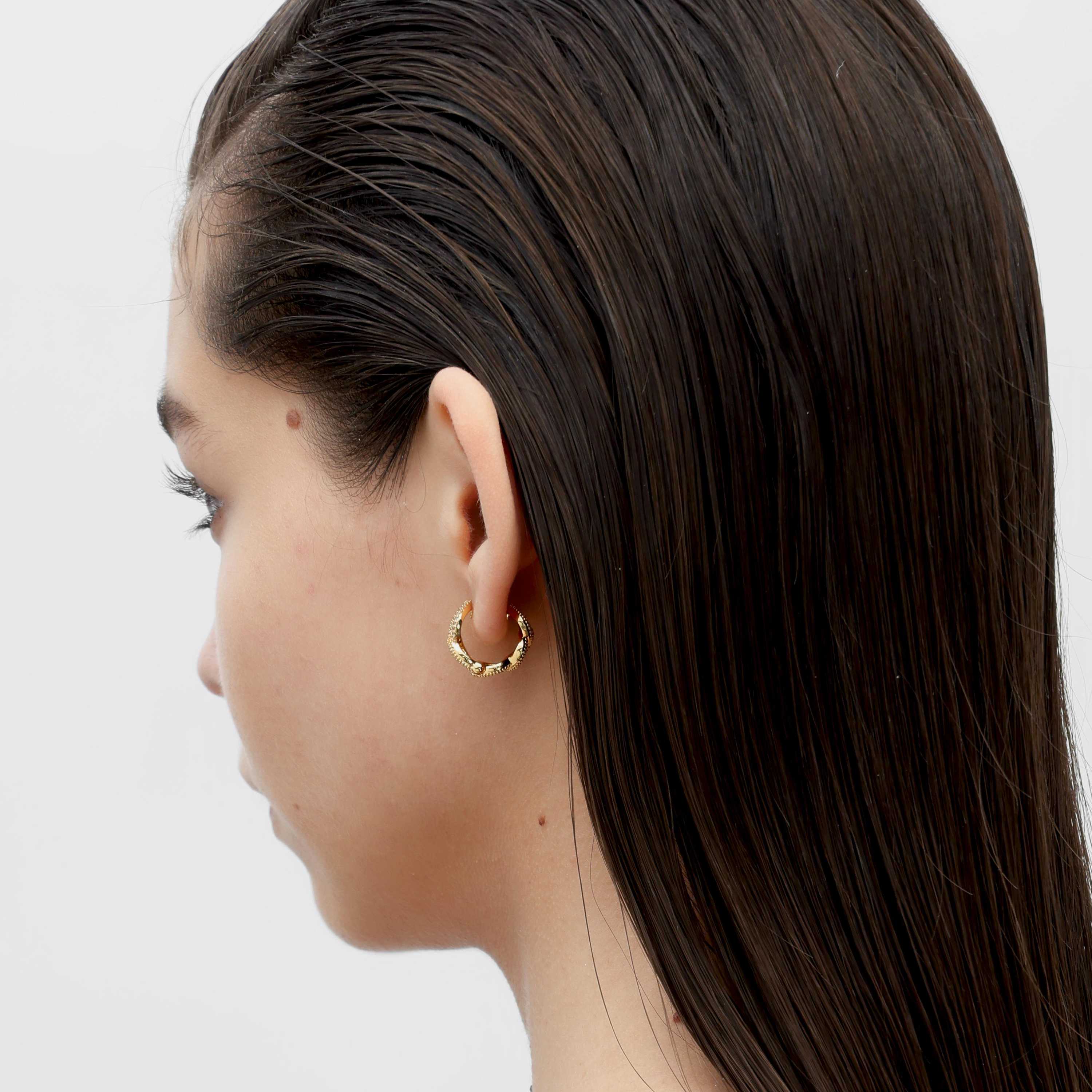 RSNY simple chain earrings