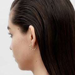 RSNY diamond cut earrings