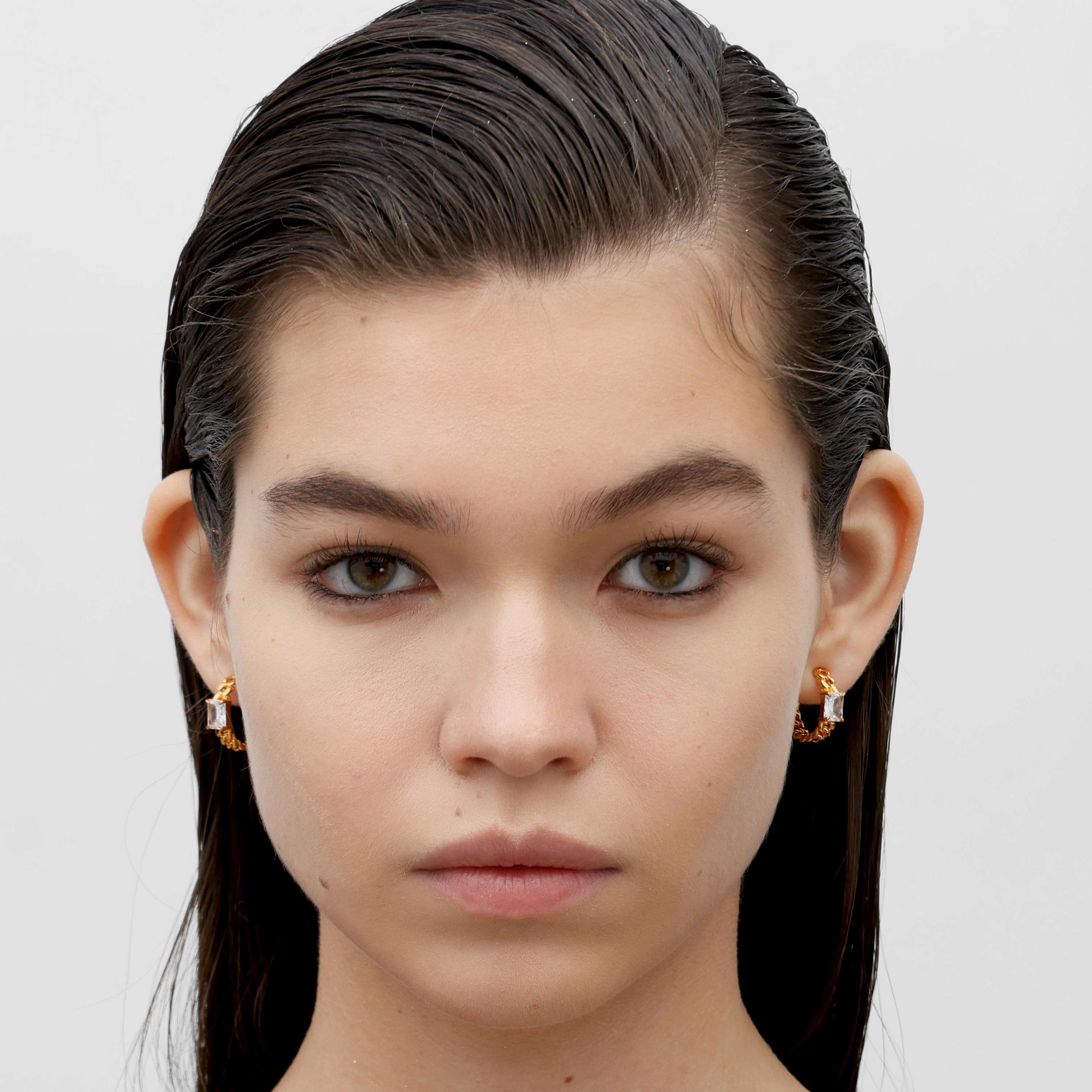 RSNY Princess Square Chain Earrings