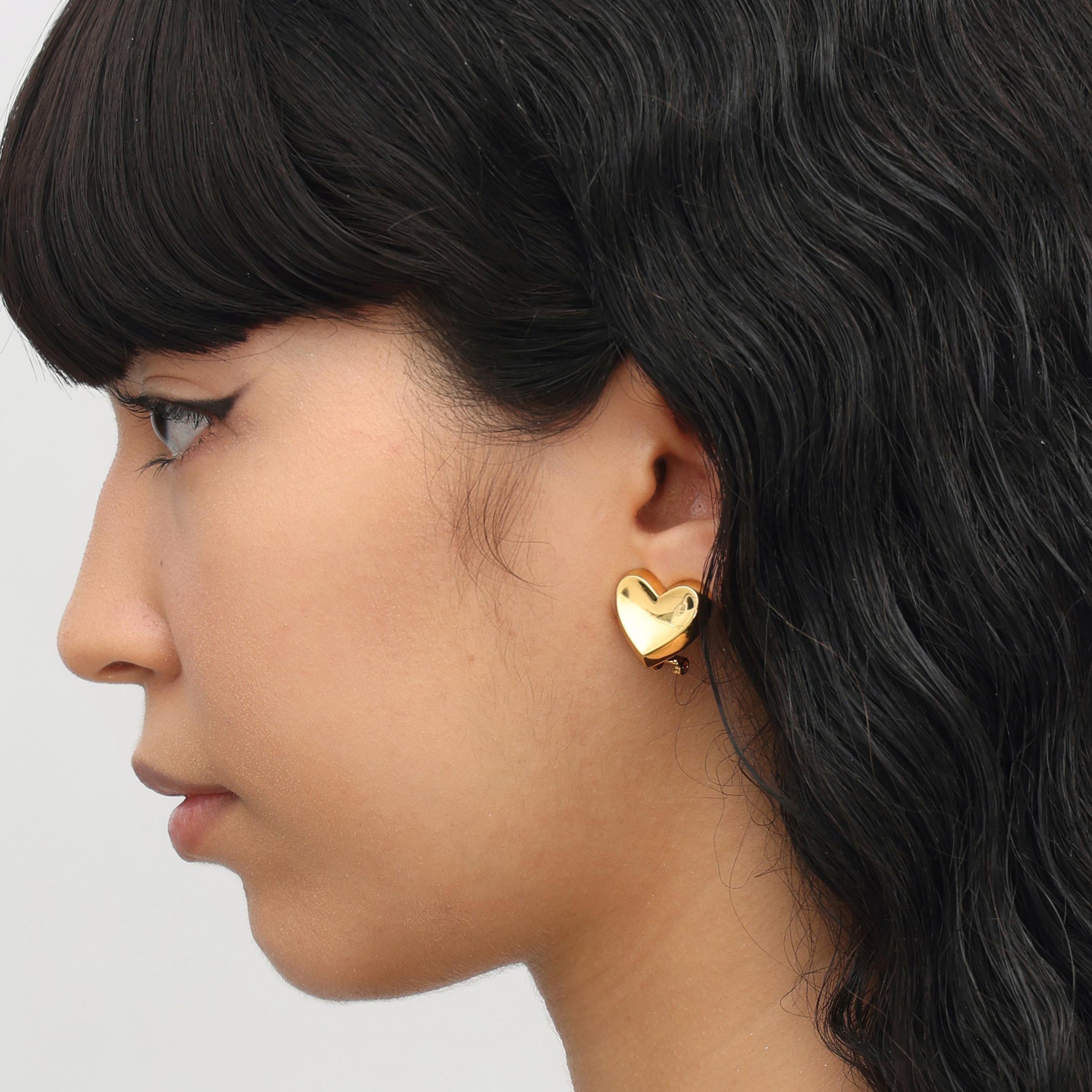 RSNY geometric love stud earrings