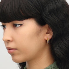 RSNY Roman stitching texture earrings