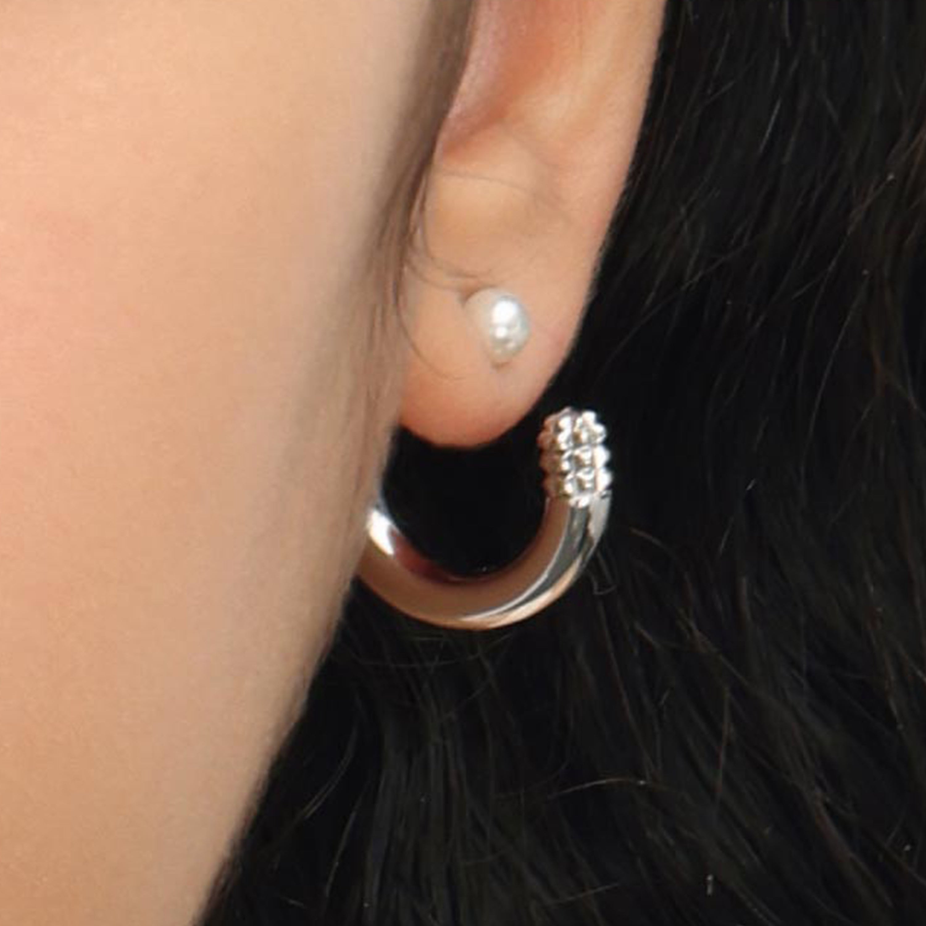 RSNY Double Wear Pearl Earrings