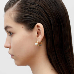 RSNY irregular pearl earrings