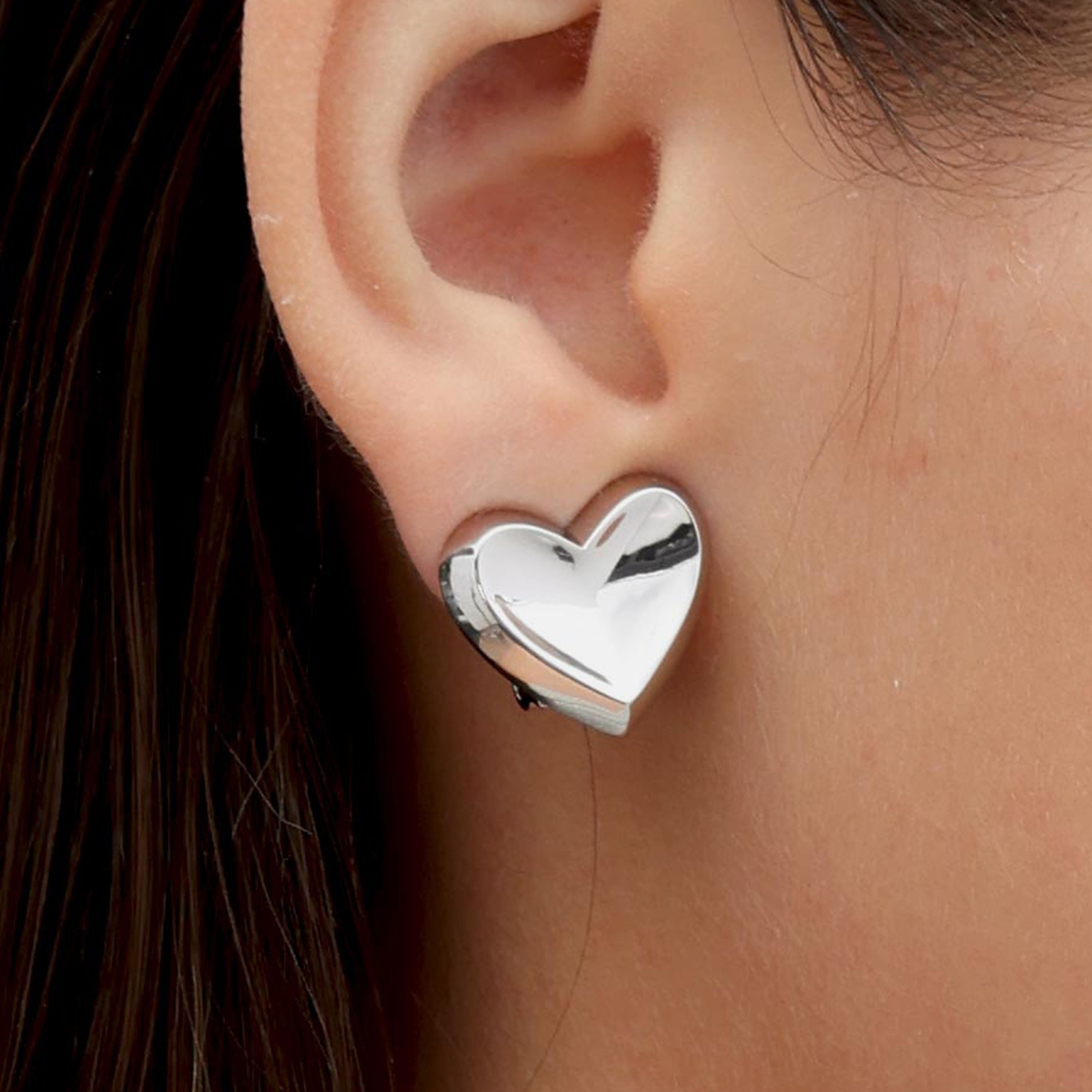 RSNY geometric love stud earrings