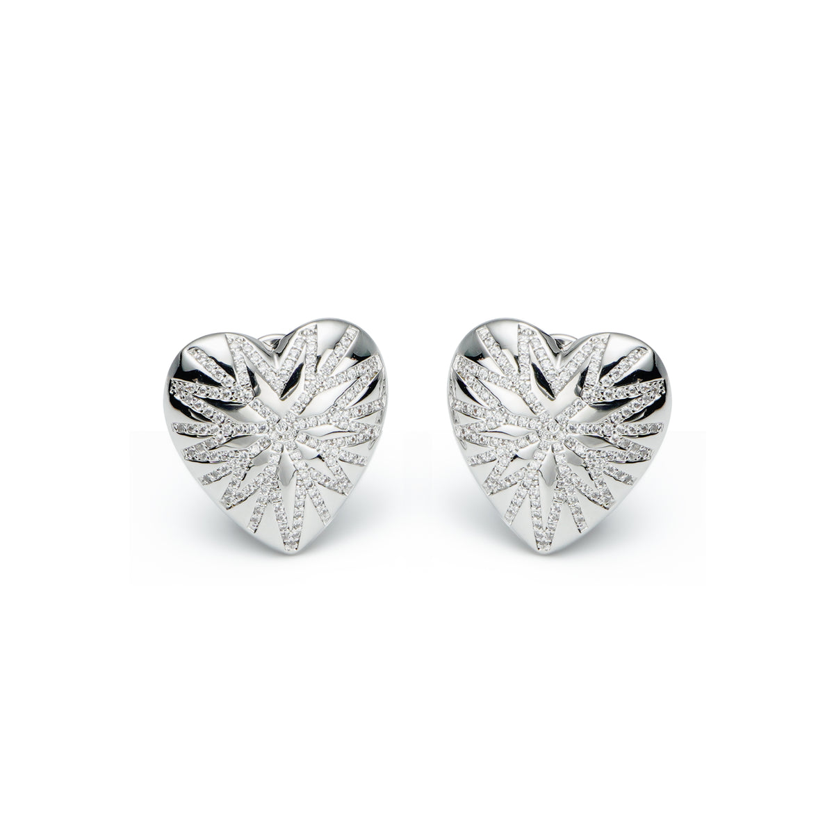 RSNY love diamond stud earrings