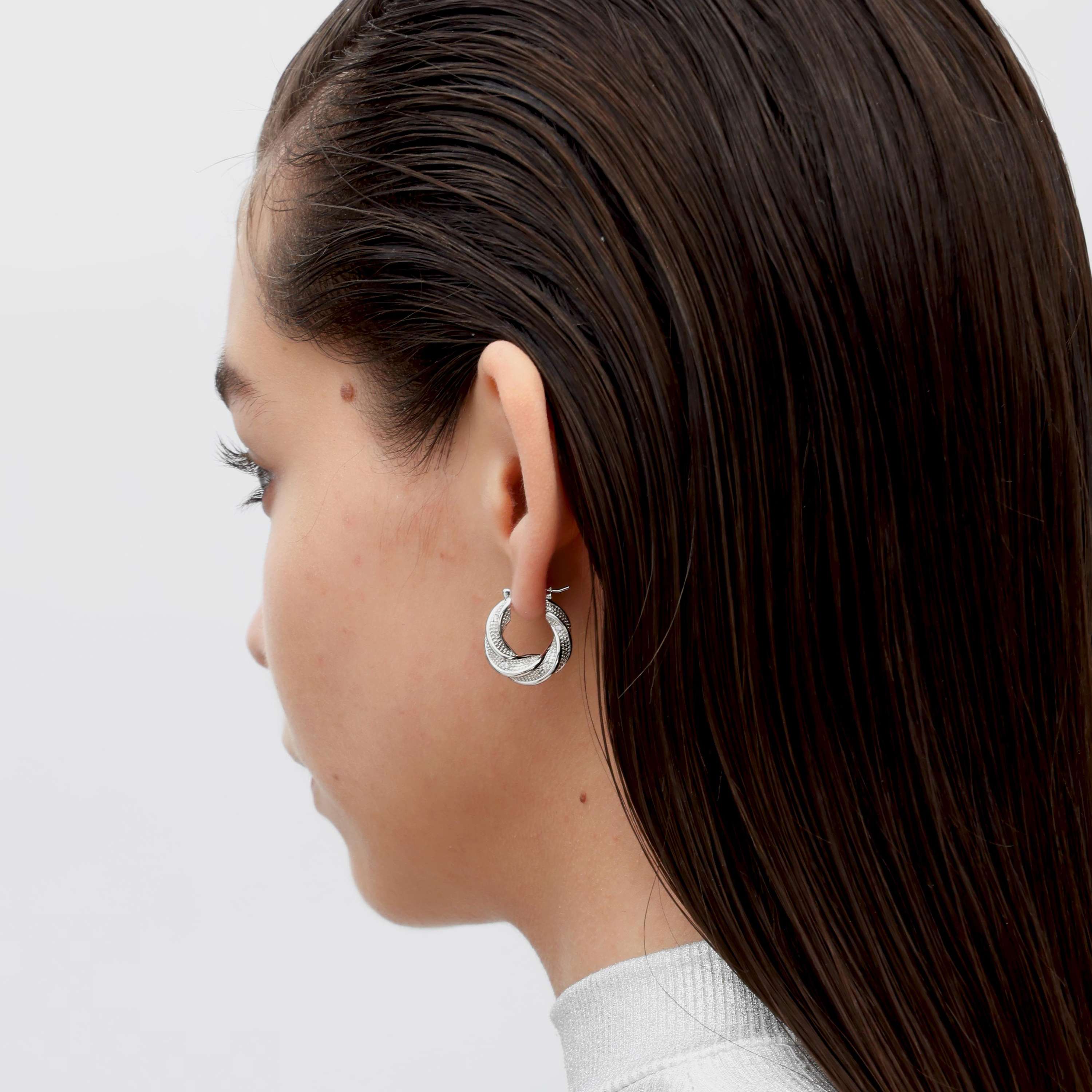 RSNY geometric abstract earrings