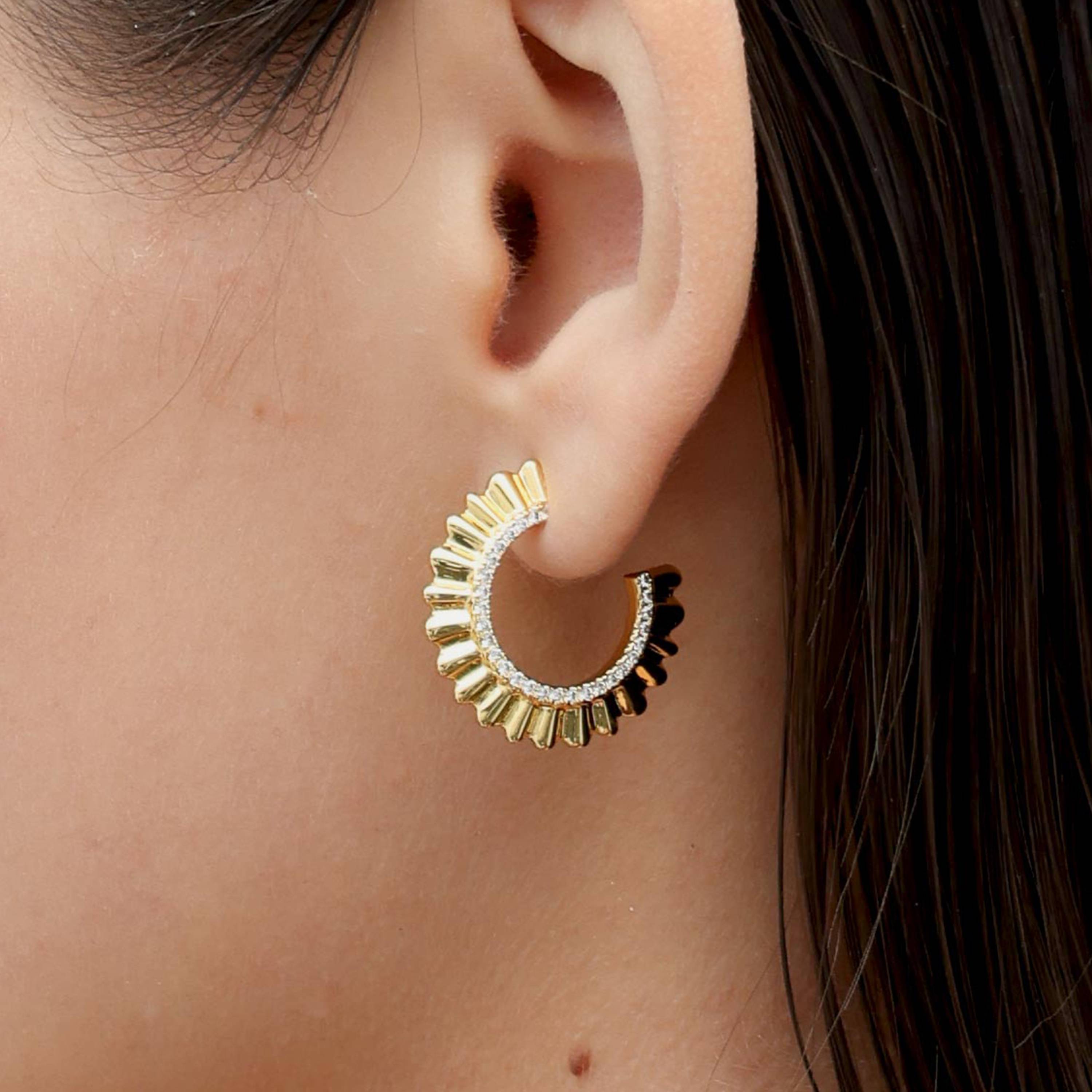 RSNY pleated earrings