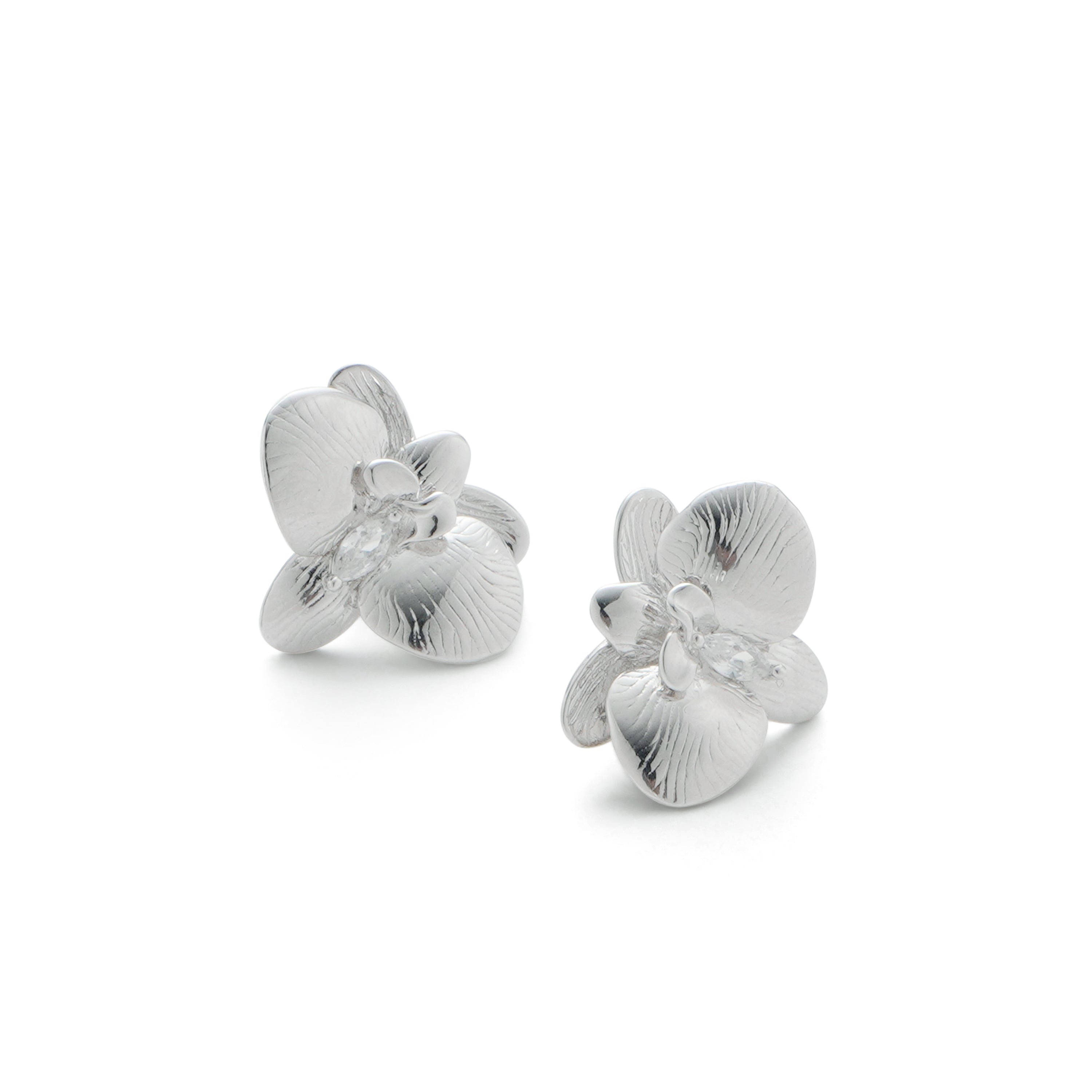 RSNY orchid stud earrings