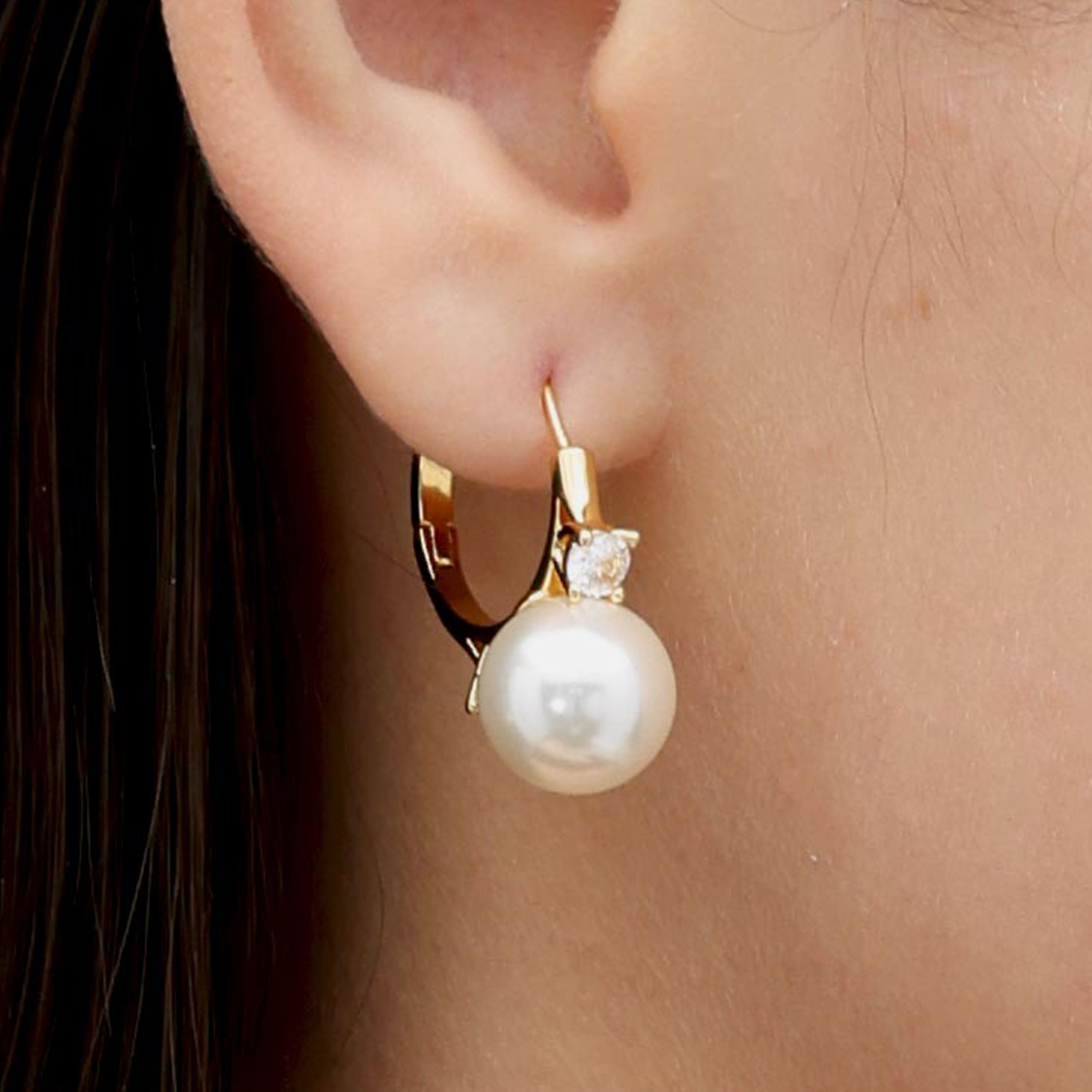 RSNY pearl ring earrings