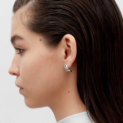 RSNY abstract chain stud earrings