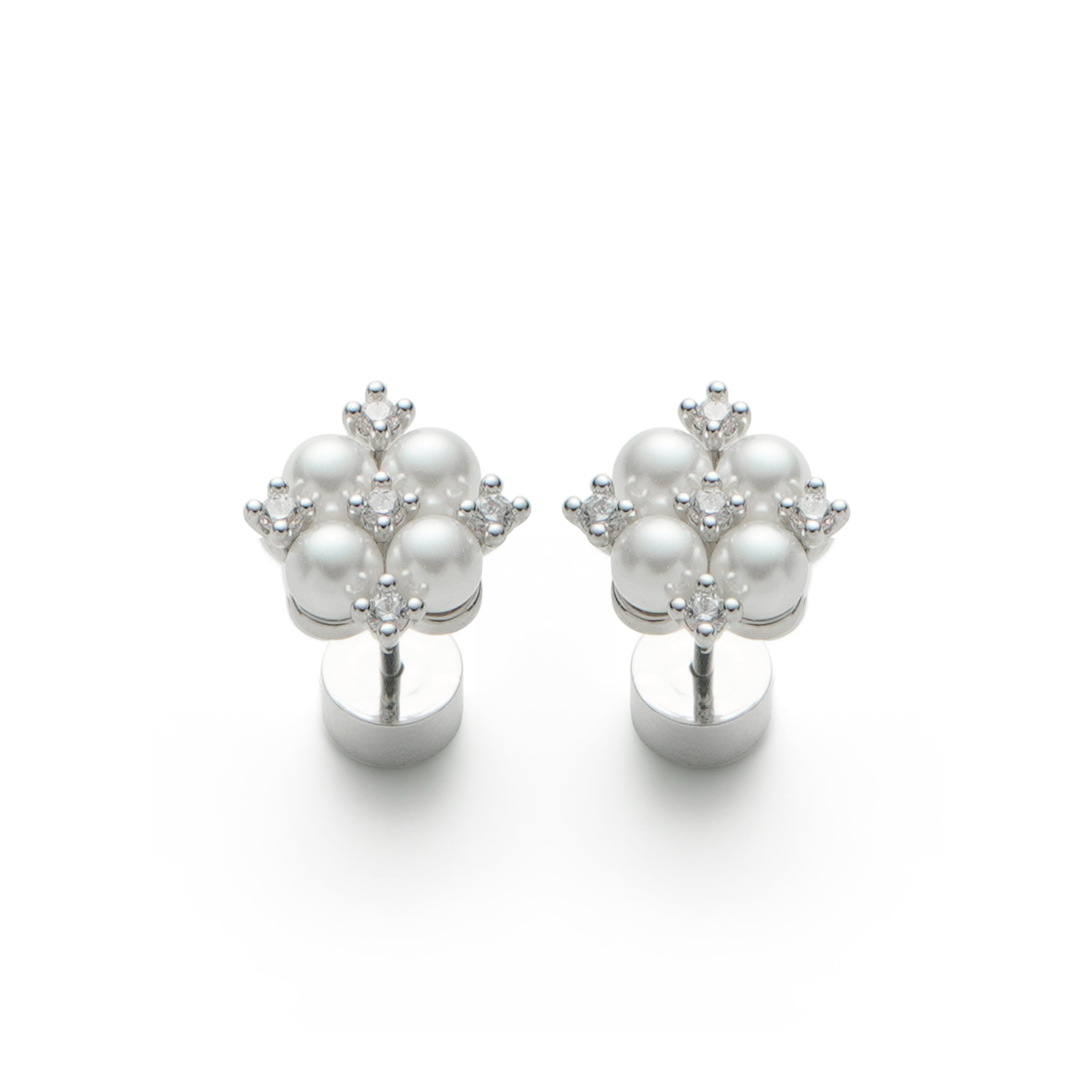 RSNY simple pearl stud earrings