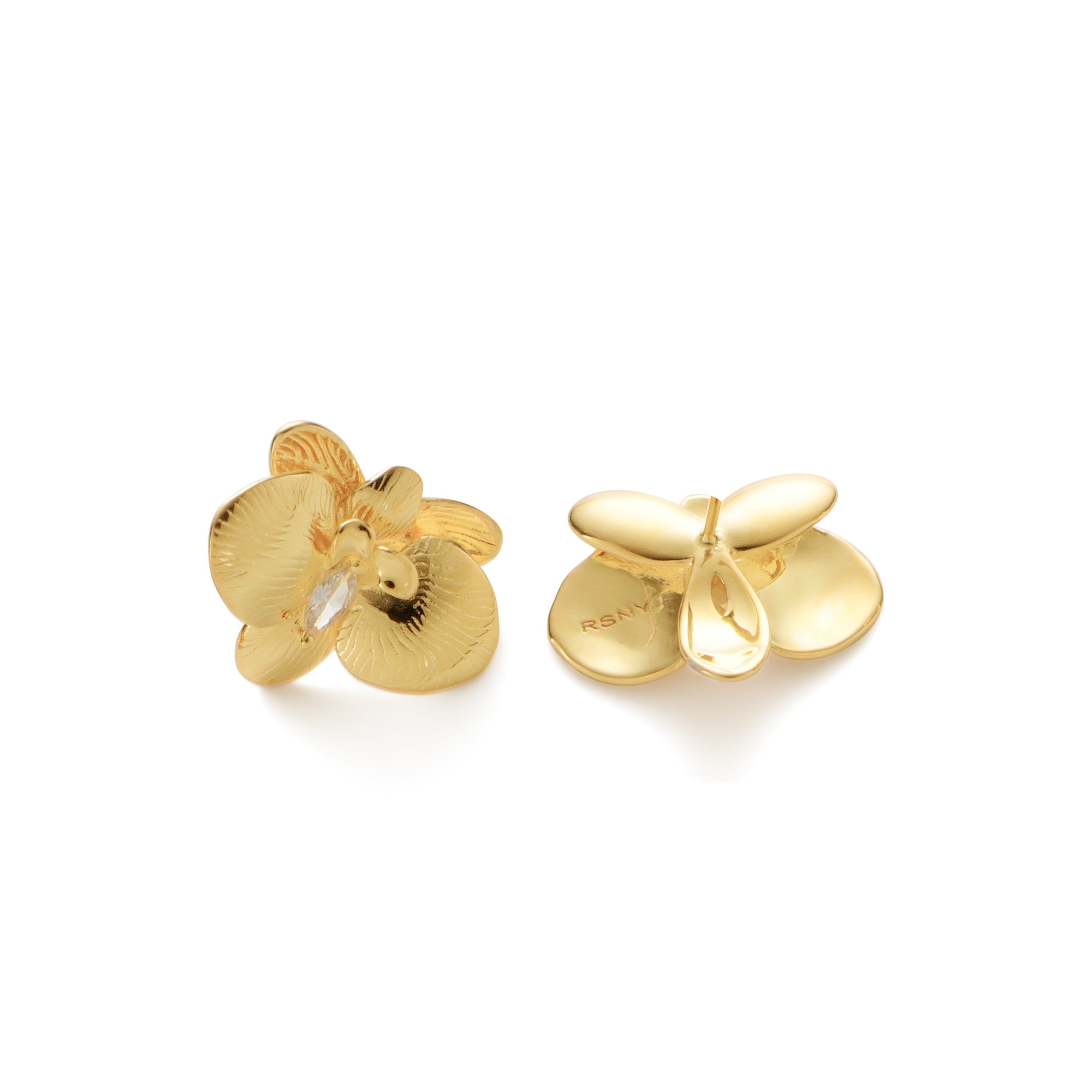 RSNY orchid stud earrings