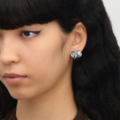 RSNY orchid stud earrings