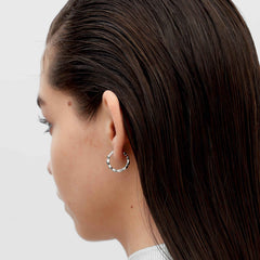 RSNY diamond cut earrings