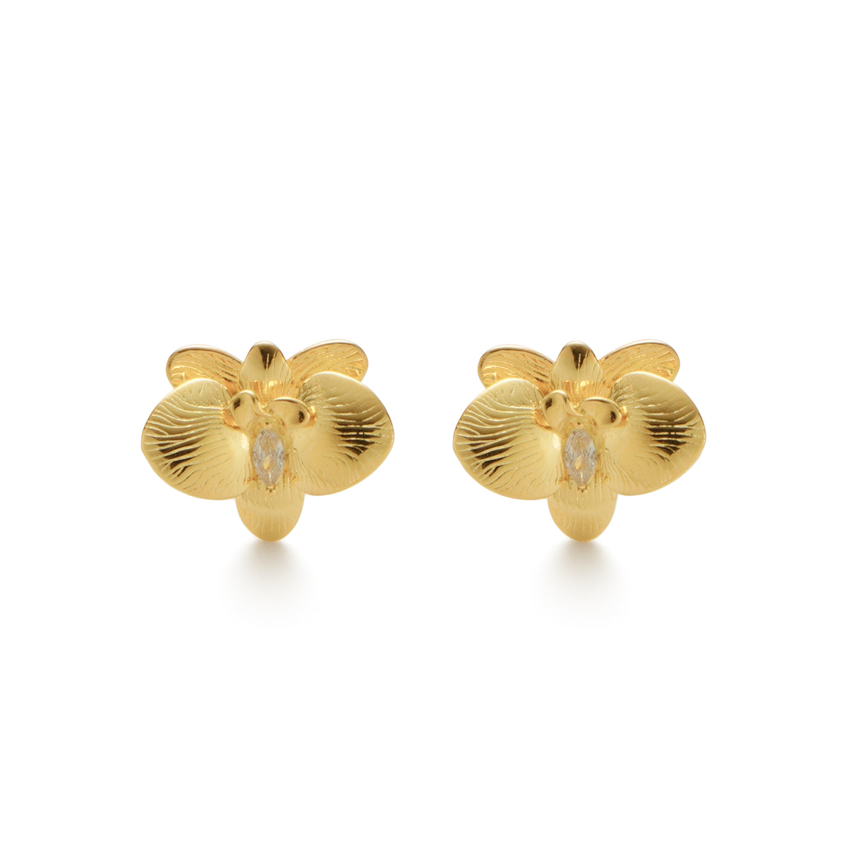 RSNY orchid stud earrings