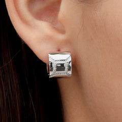 RSNY Diamond Textured Earrings