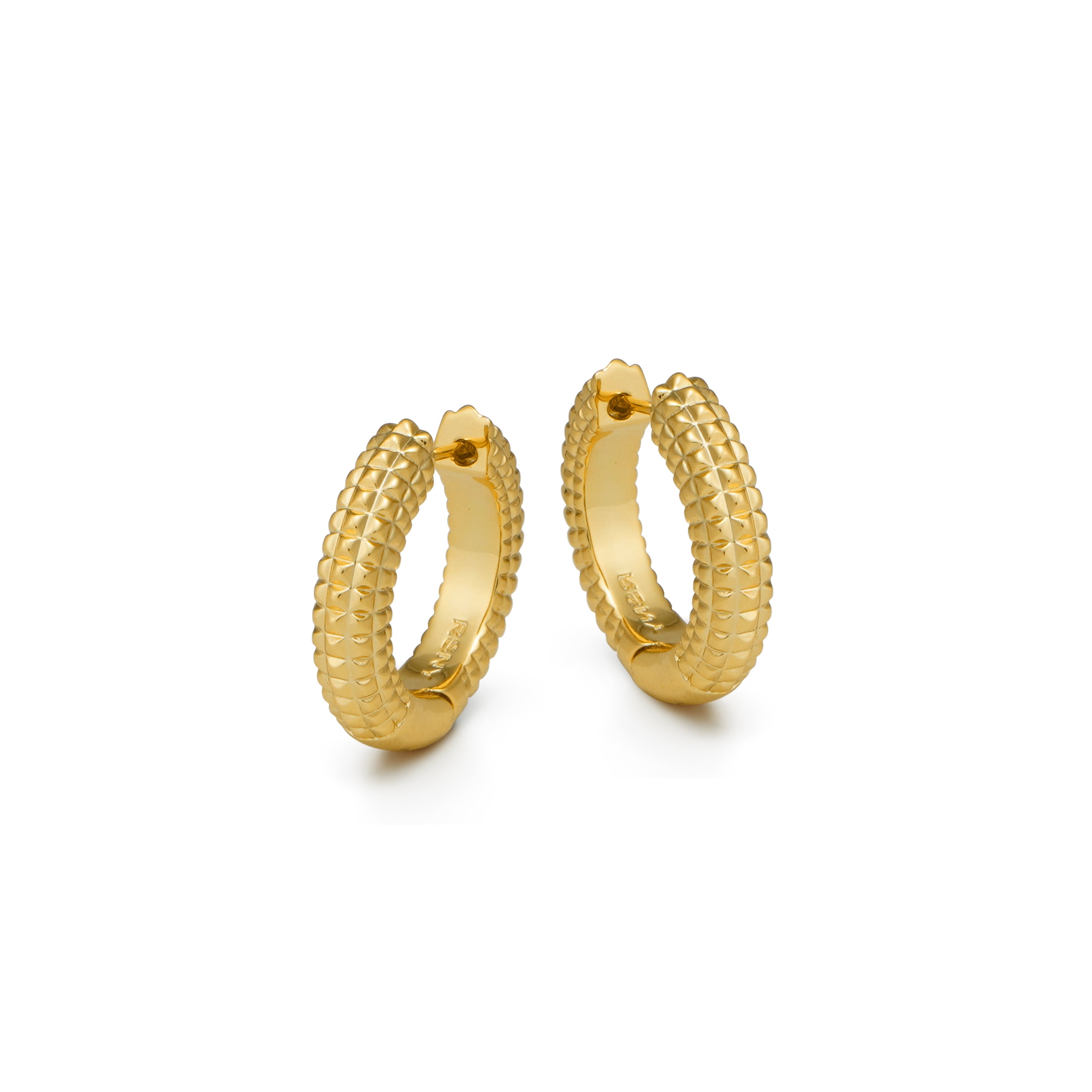 RSNY Diamond Textured Earrings