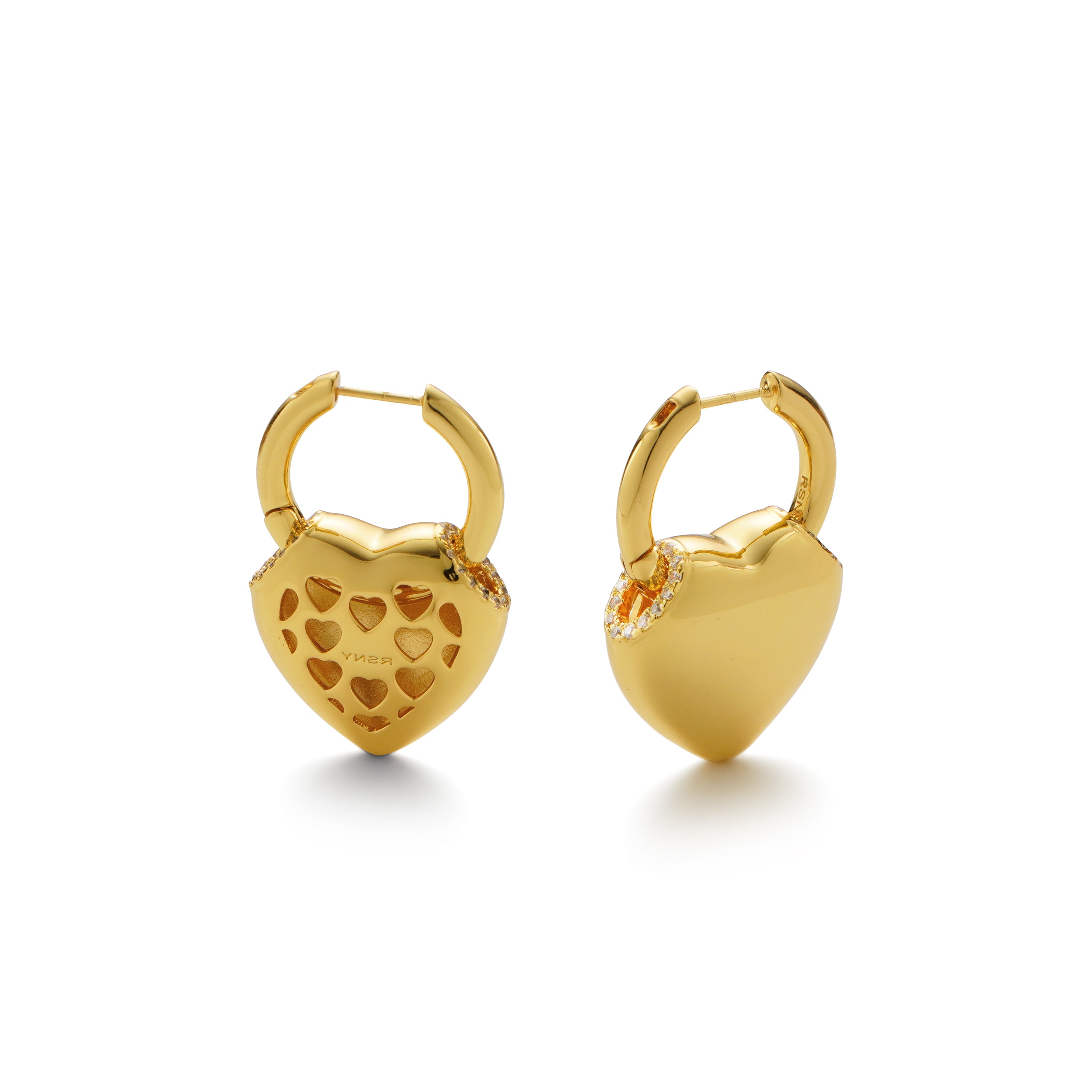 RSNY love shape earrings