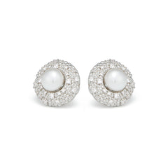 RSNY Shiny Pearl Stud Earrings