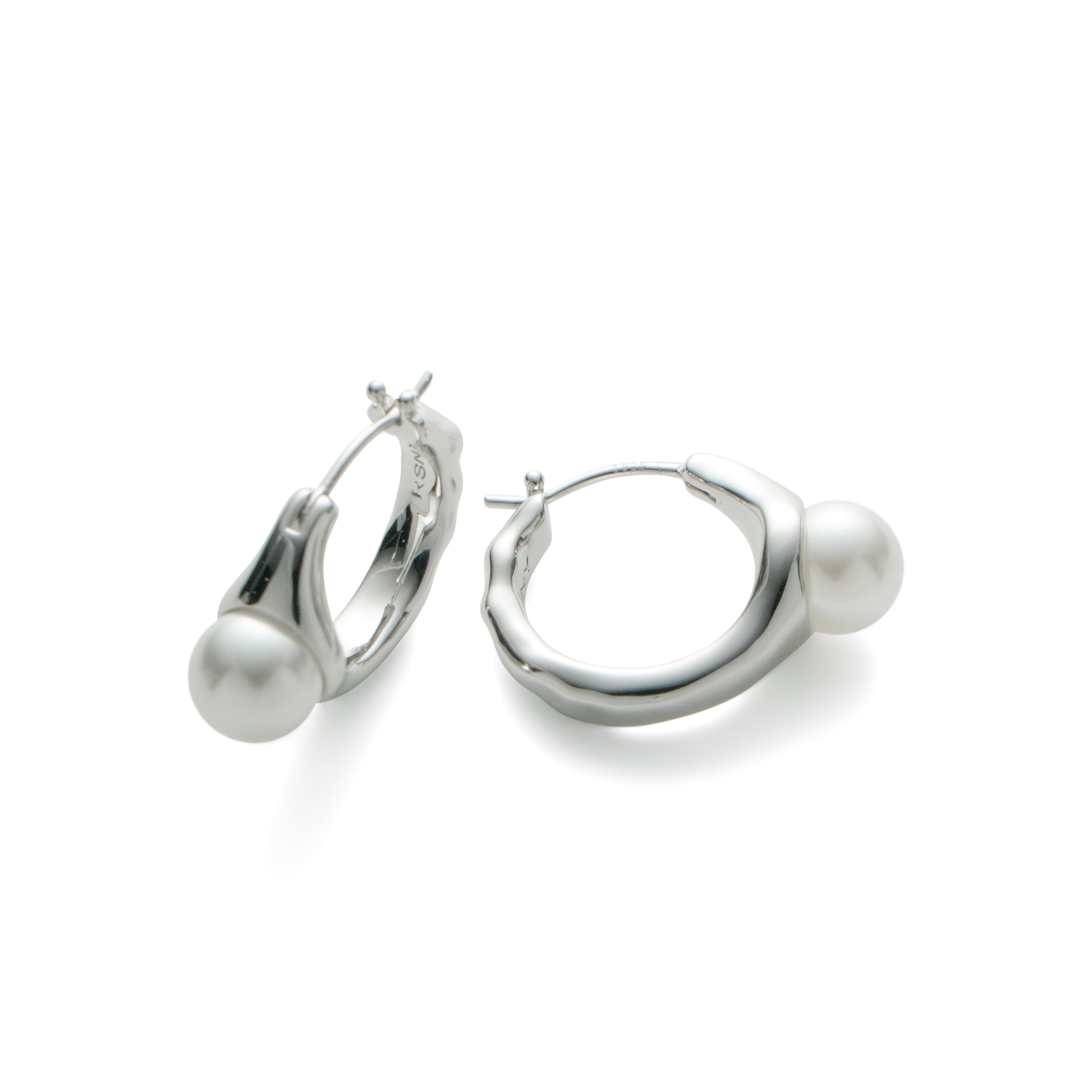 RSNY irregular pearl earrings