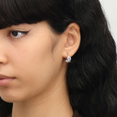 RSNY line shape earrings