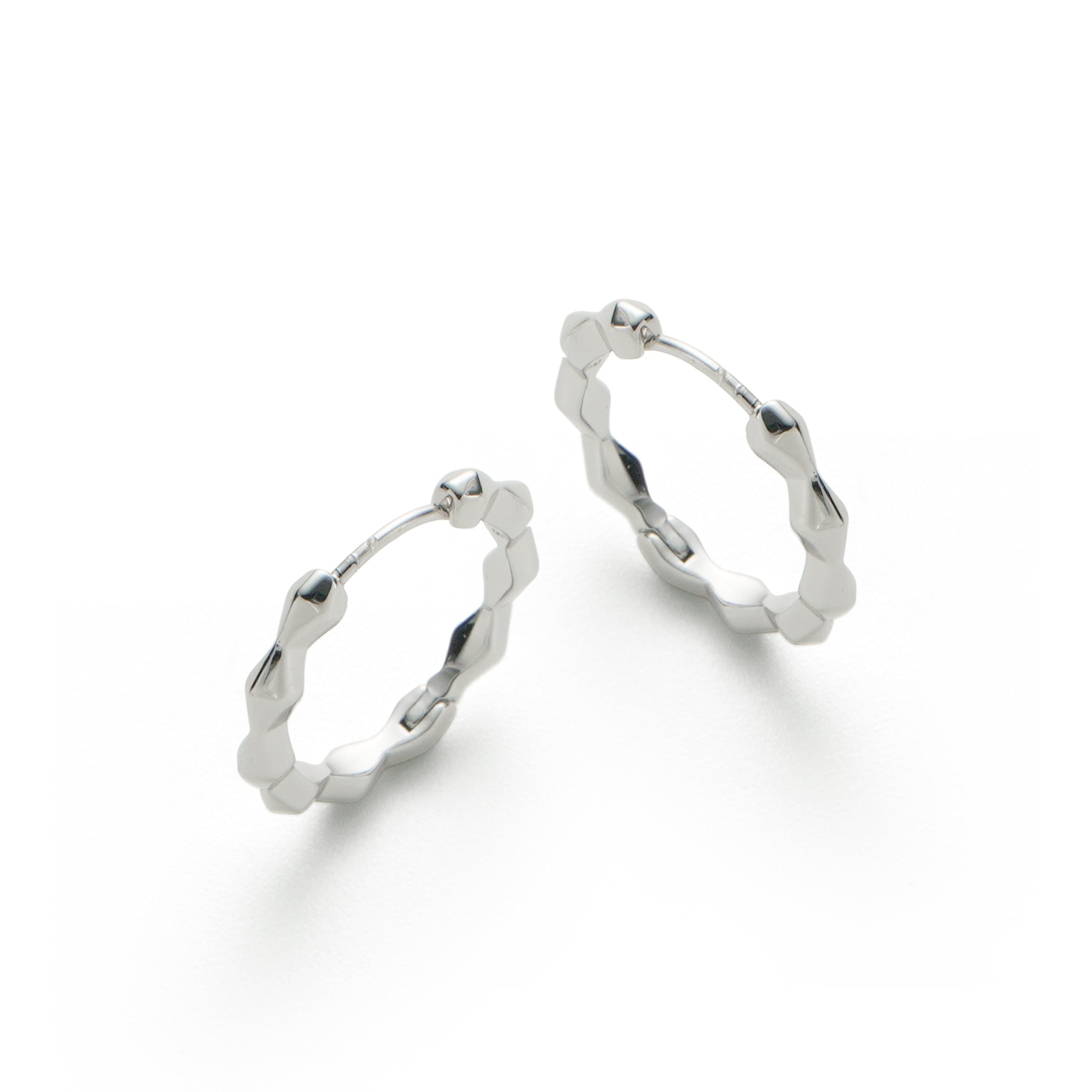 RSNY diamond cut earrings