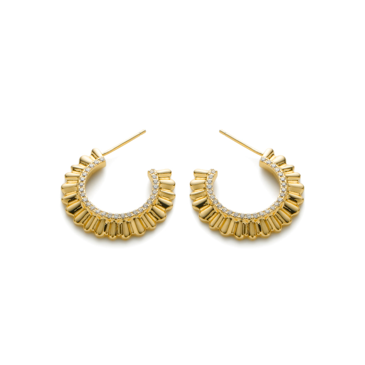 RSNY pleated earrings