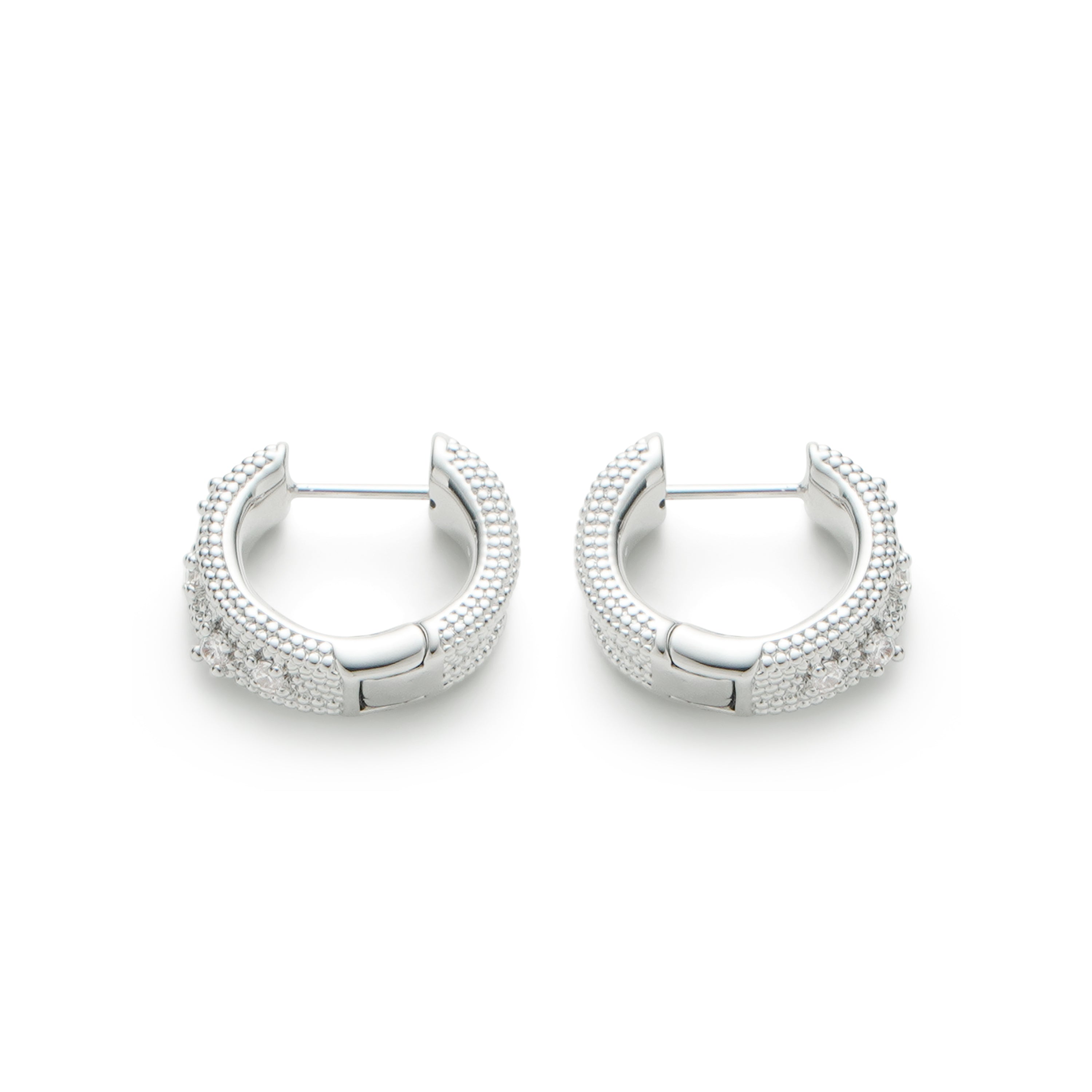 RSNY special-shaped double-ring earrings