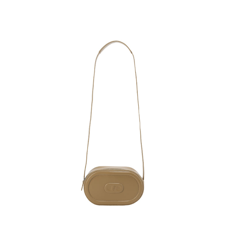 RSNY Oval Loop Pig Nose Shoulder Bag - Milk Tea Color