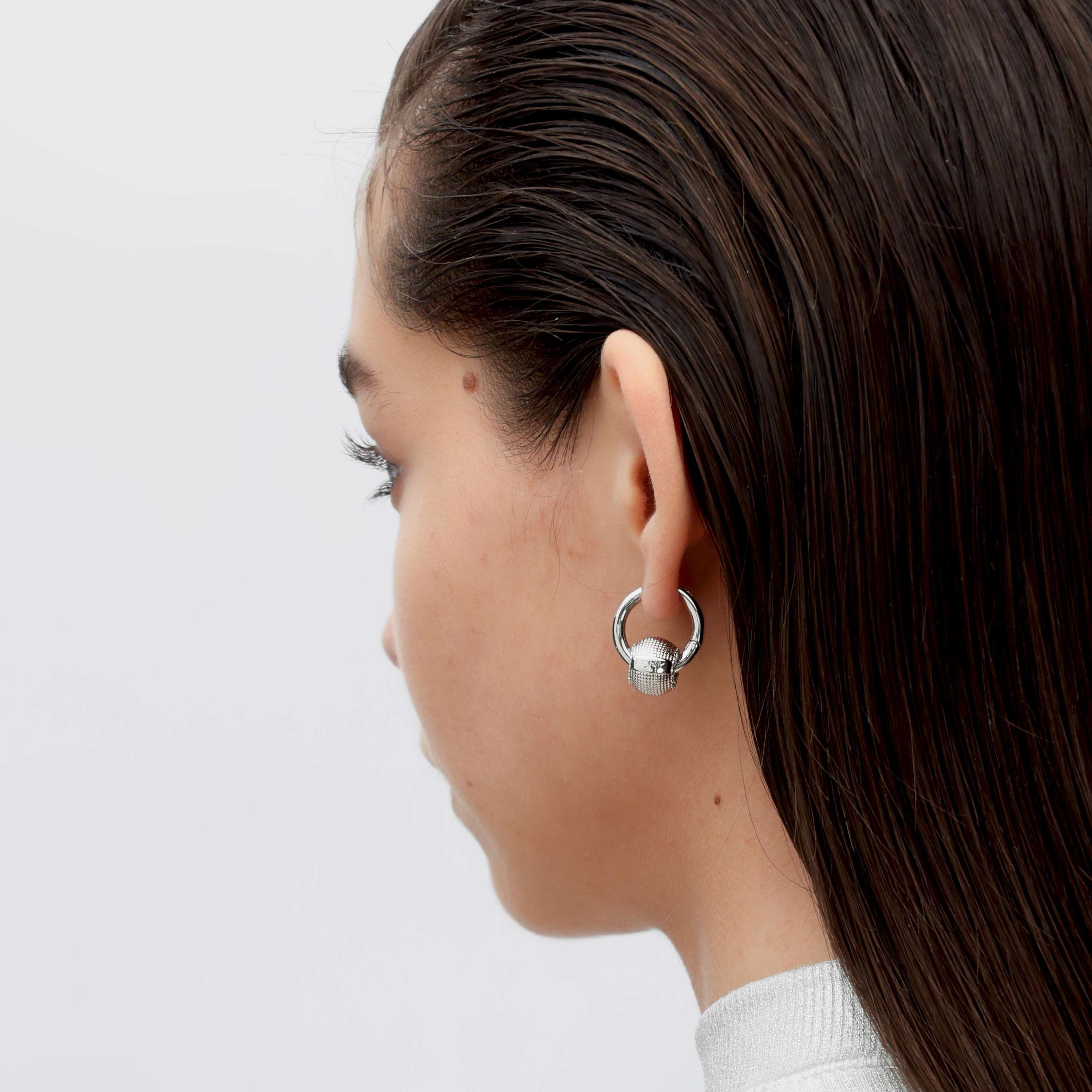 RSNY Diamond Textured Earrings