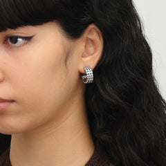 RSNY diamond shaped earrings