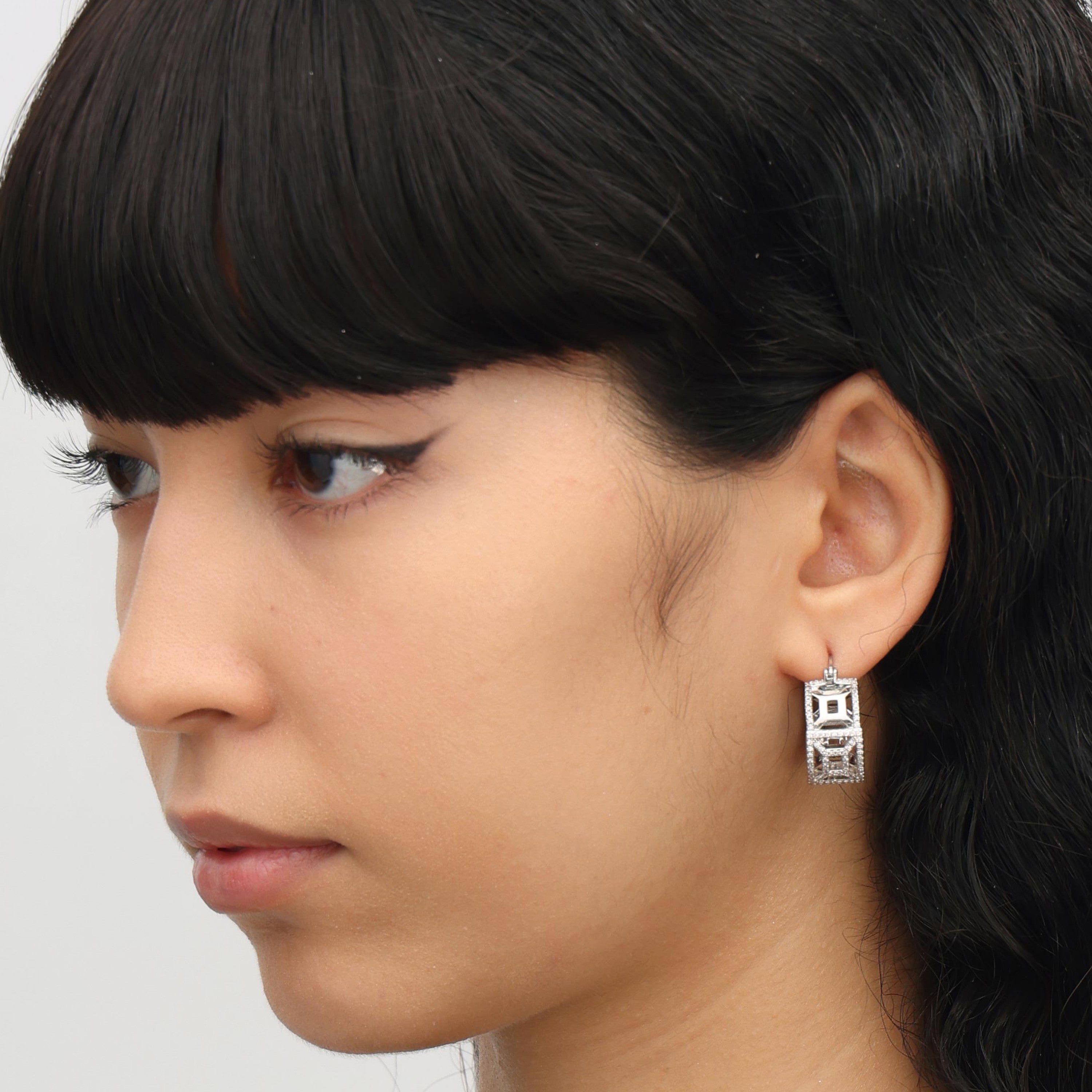 RSNY Diamond Line Earrings