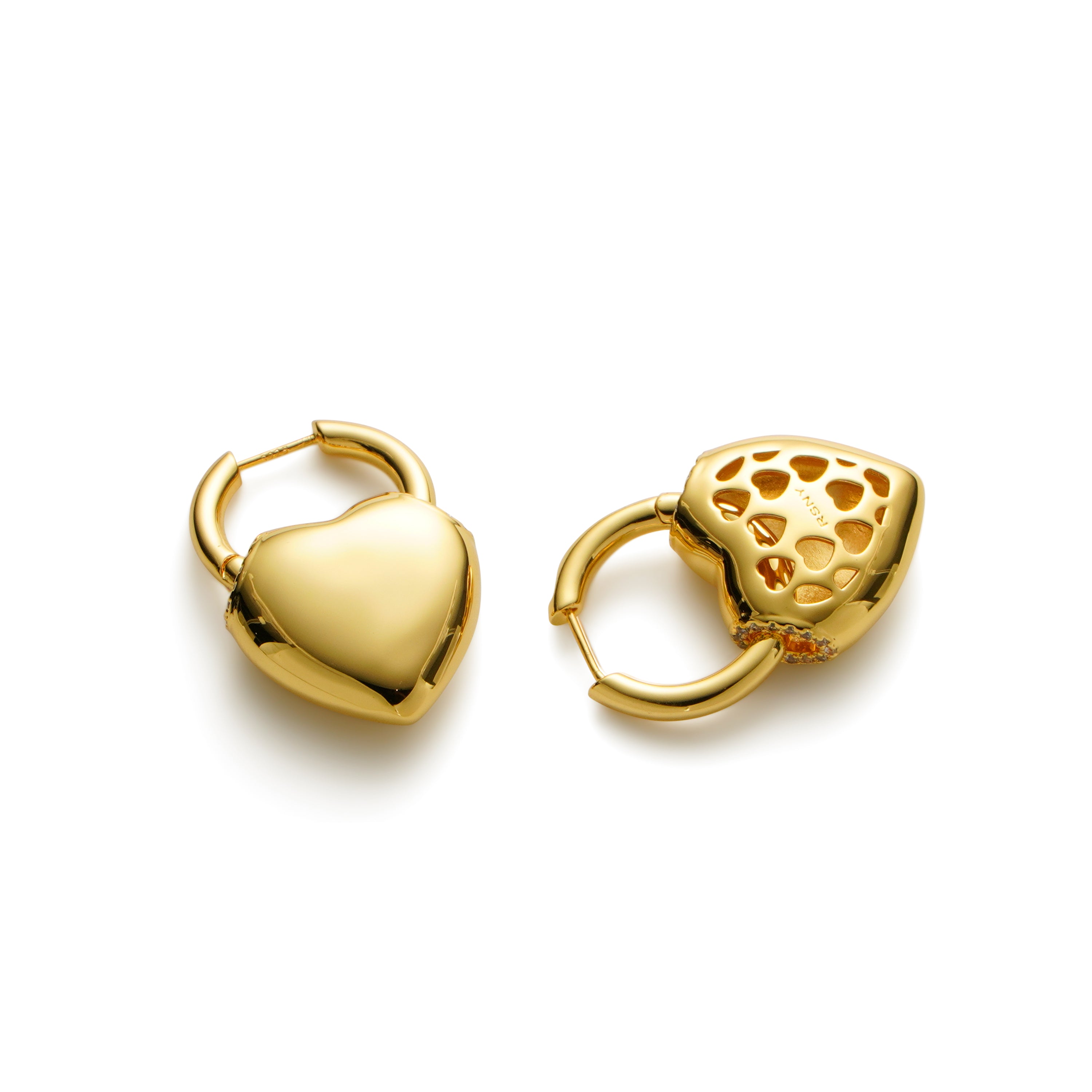 RSNY love shape earrings