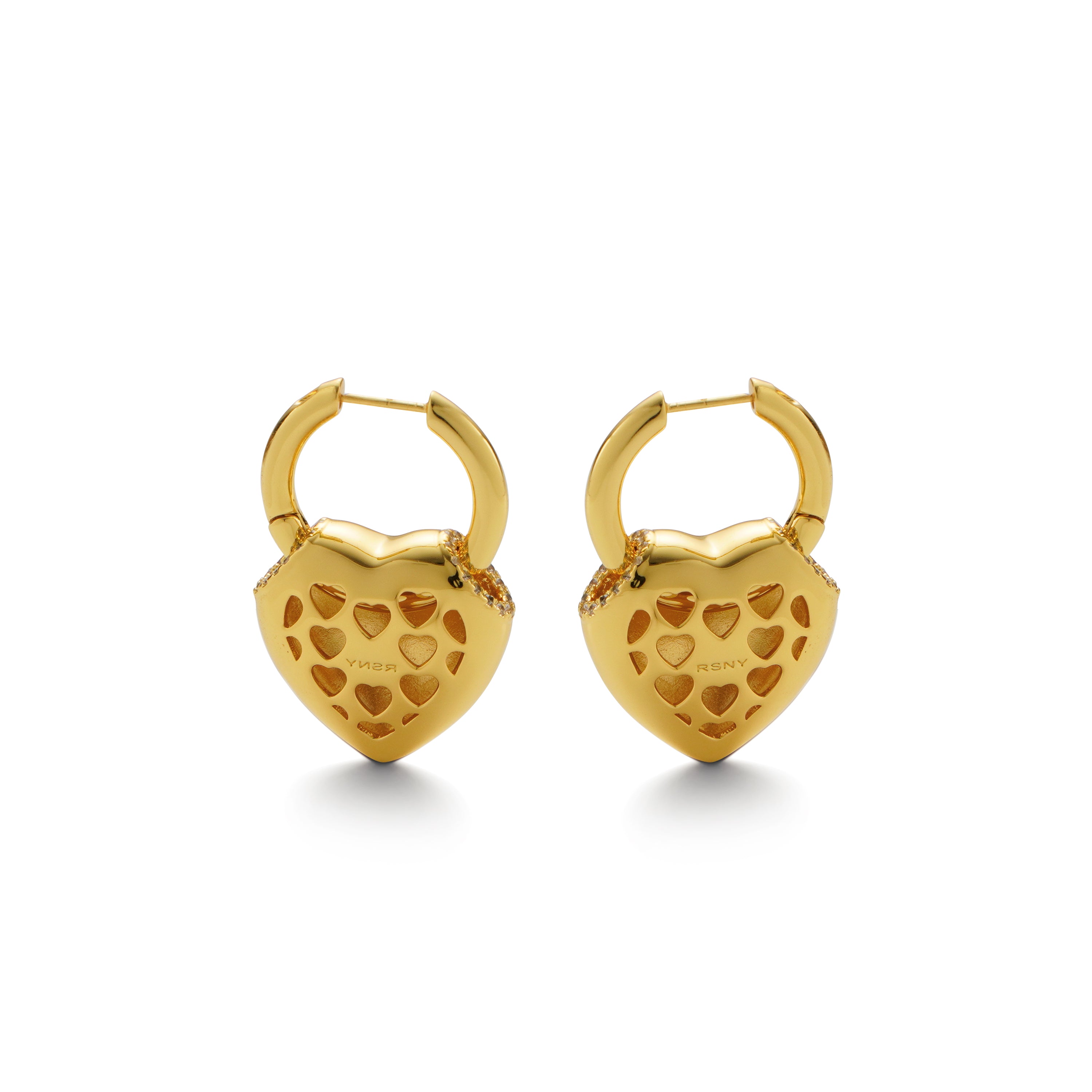 RSNY love shape earrings