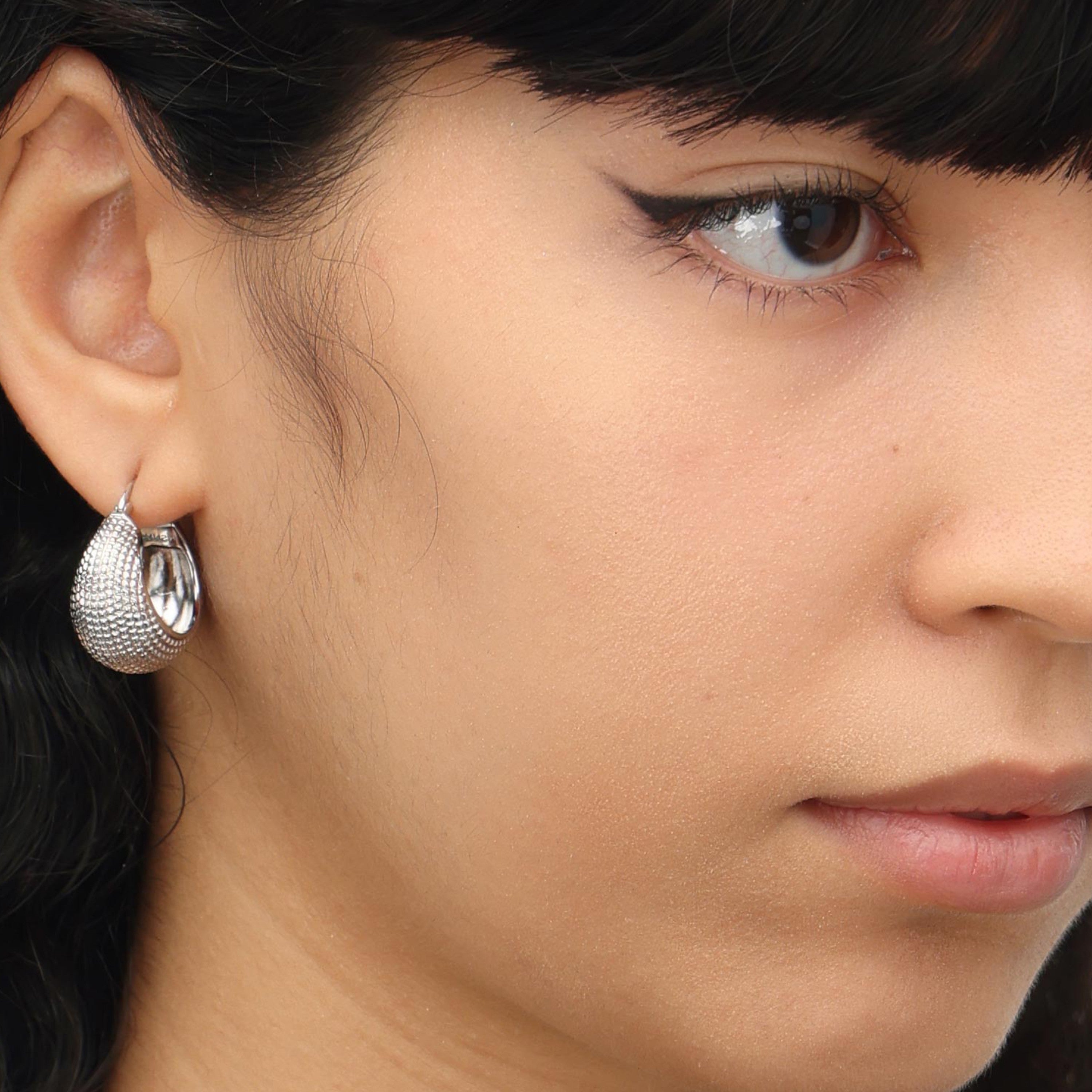 RSNY Diamond Geometric Earrings