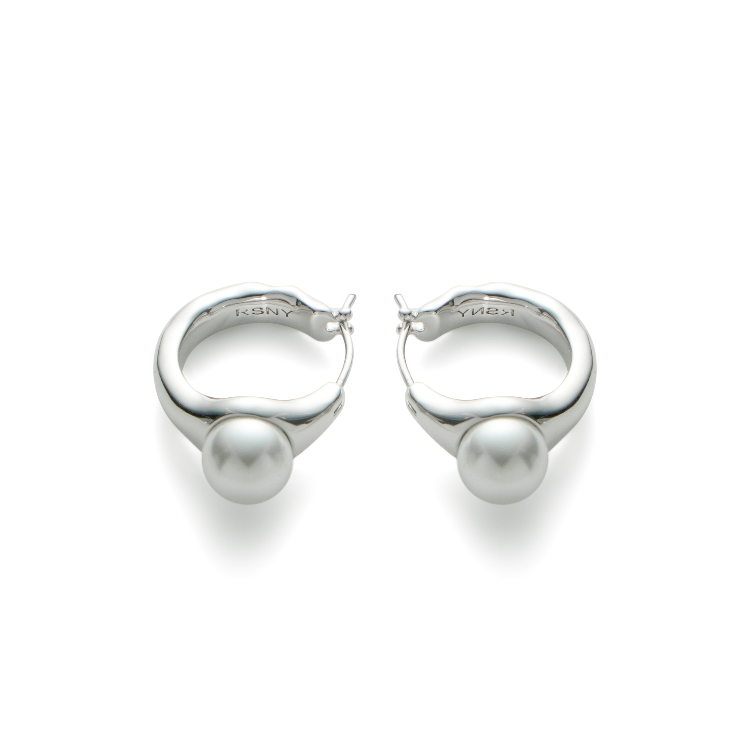 RSNY irregular pearl earrings