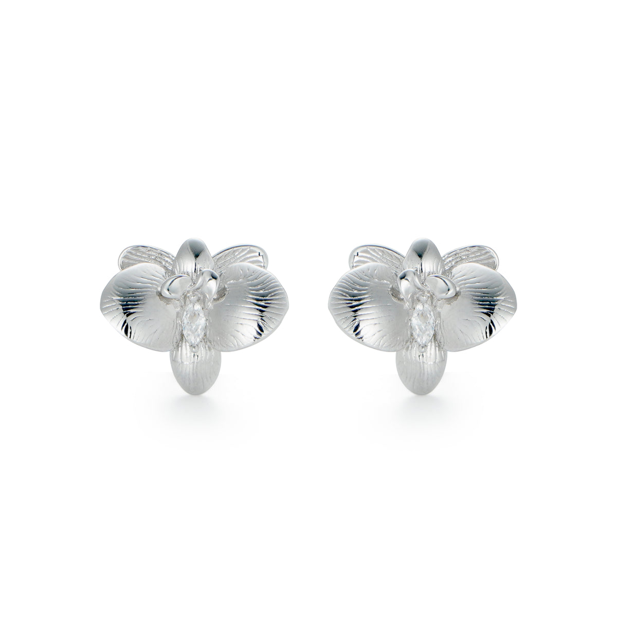 RSNY orchid stud earrings