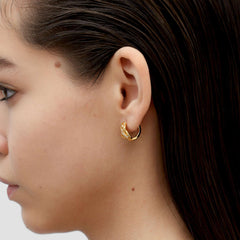 RSNY line shape earrings