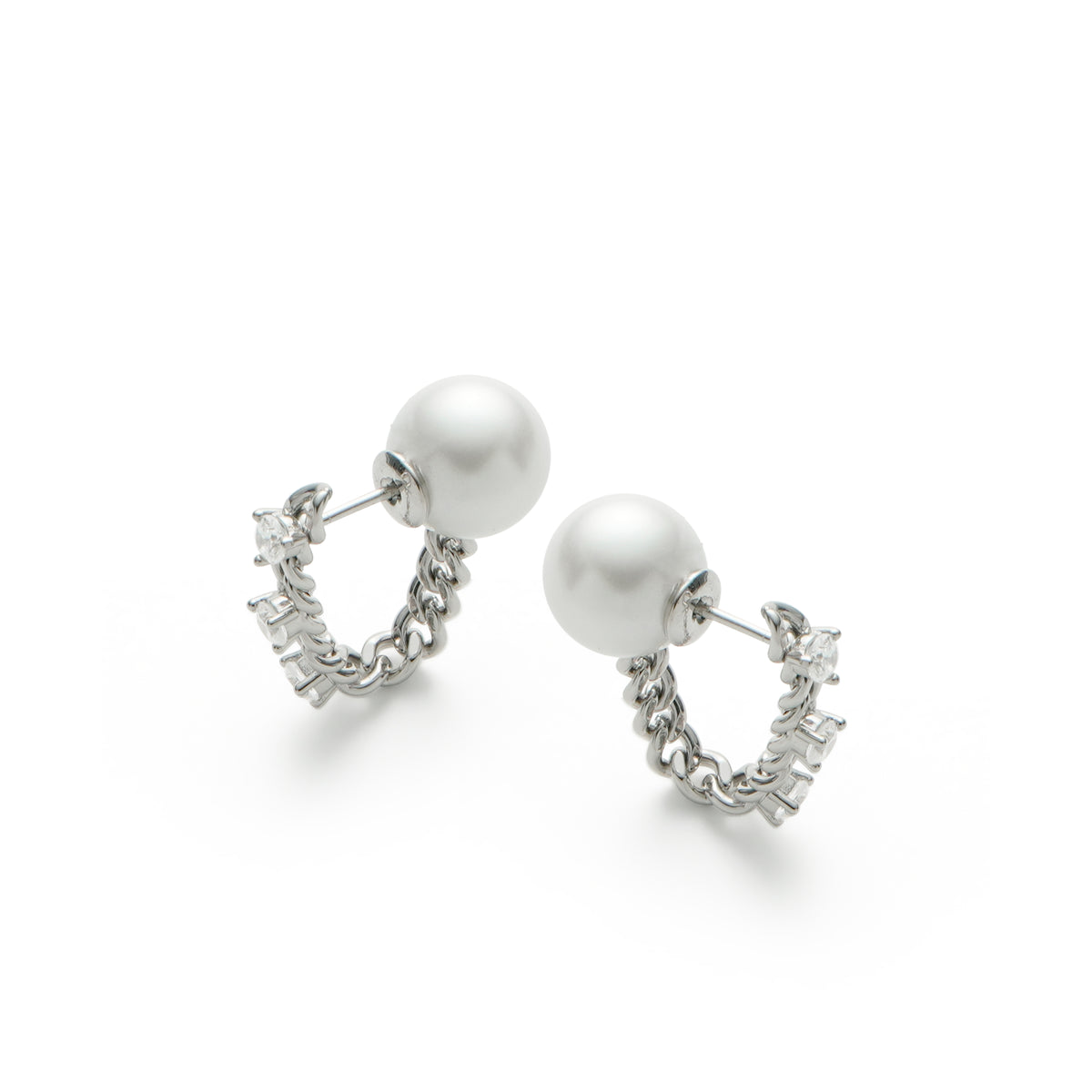 RSNY pearl soft chain earrings