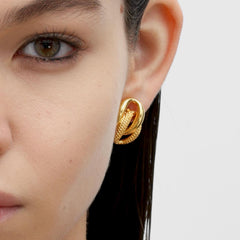 RSNY chain shaped earrings